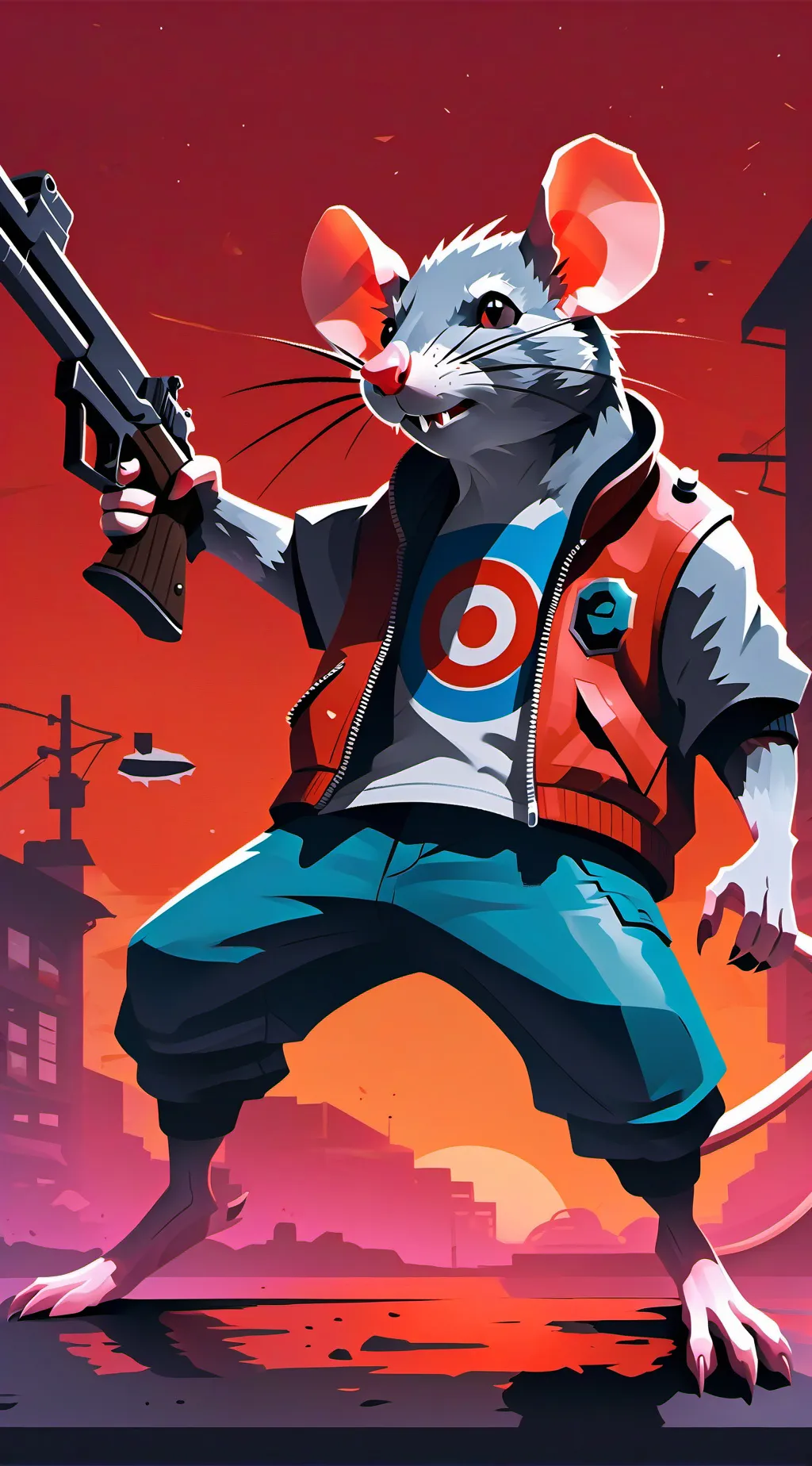 ai character: Rat gang background