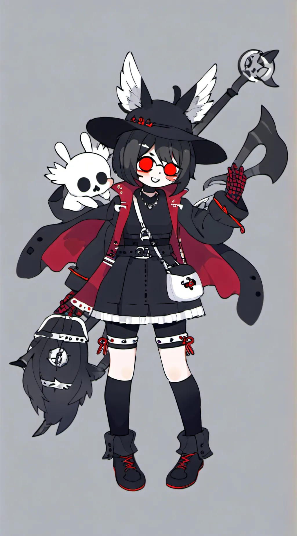 ai character: Dr.Red background
