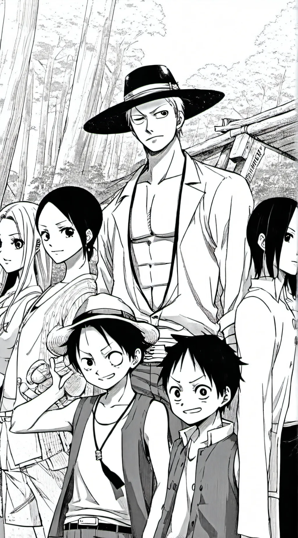 ai character: One piece background