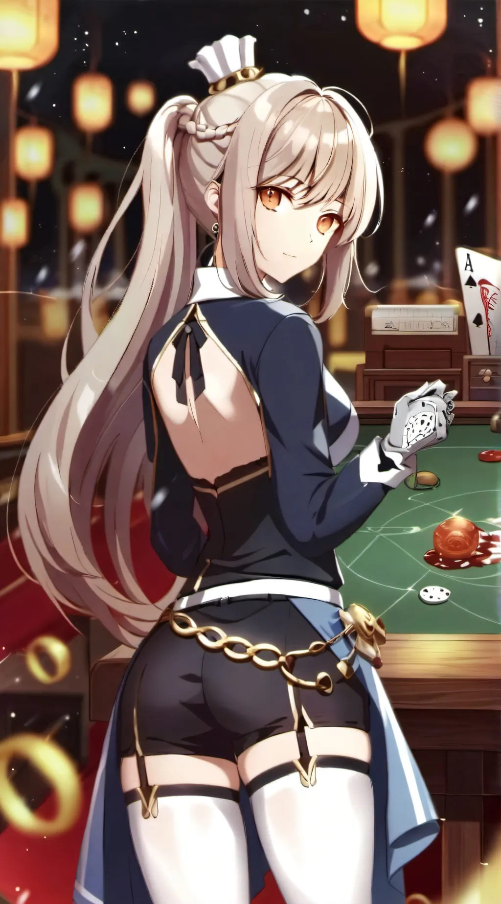 ai character: Amber background