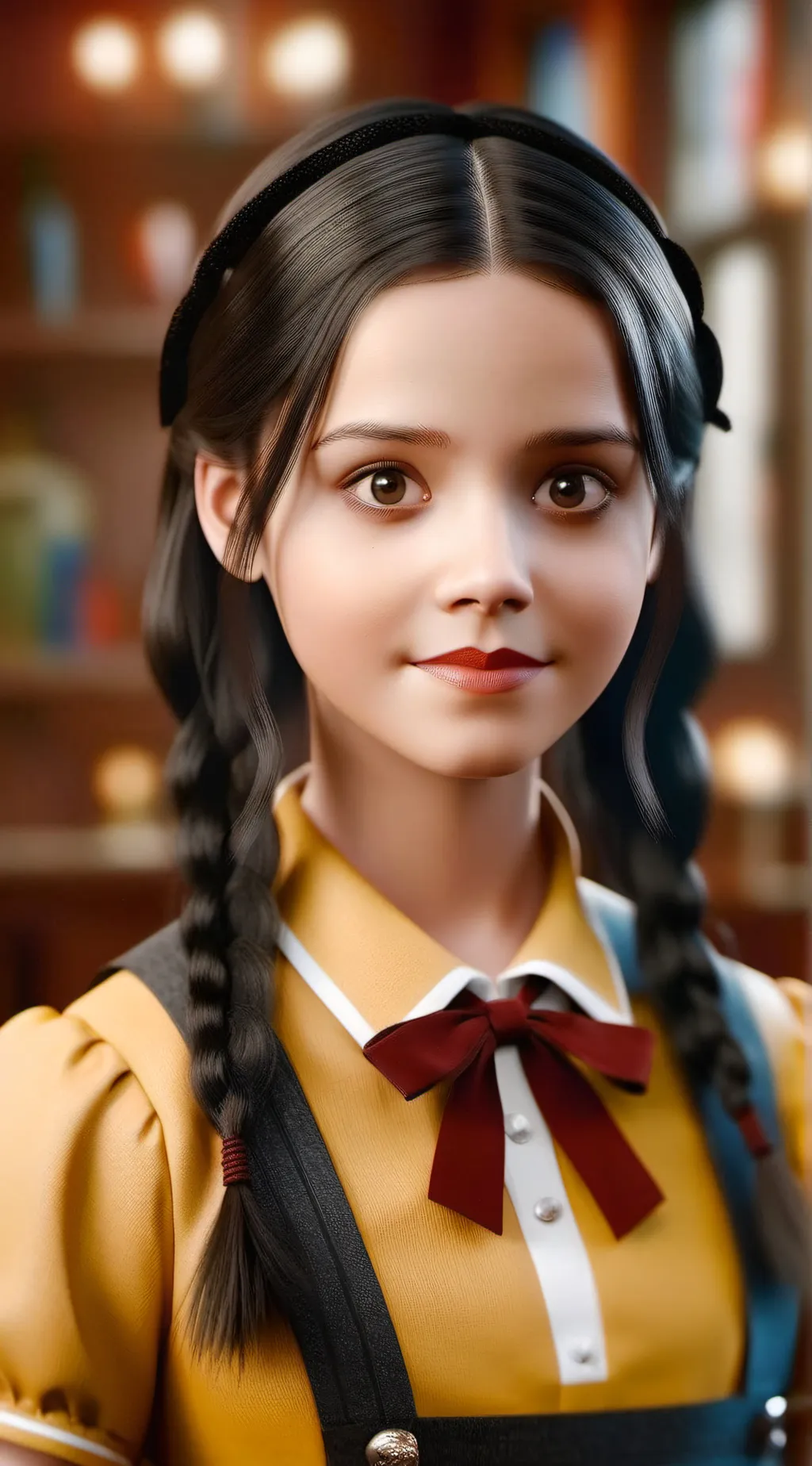 ai character: wednesday!!!!!!!!! background