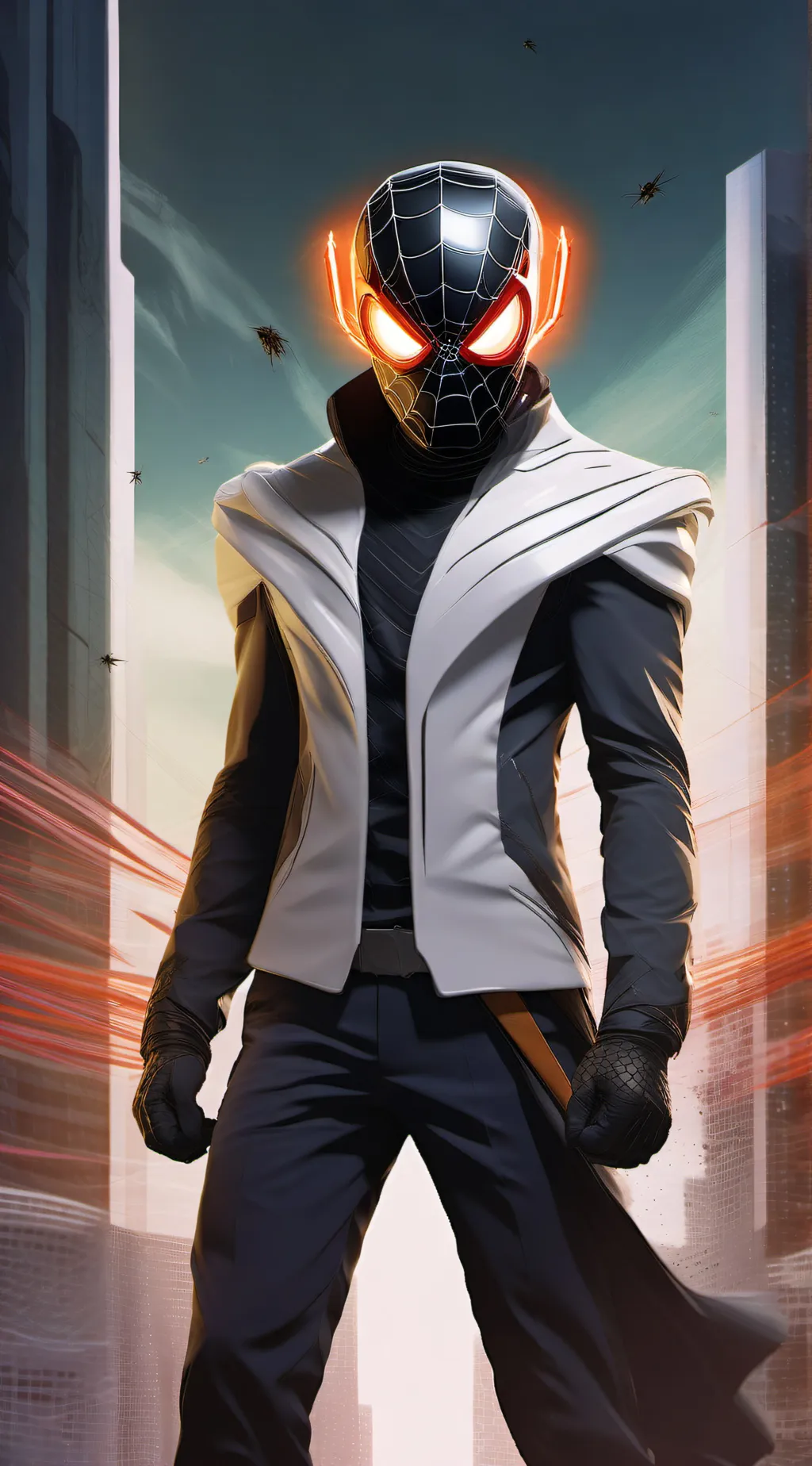 ai character: spider man background