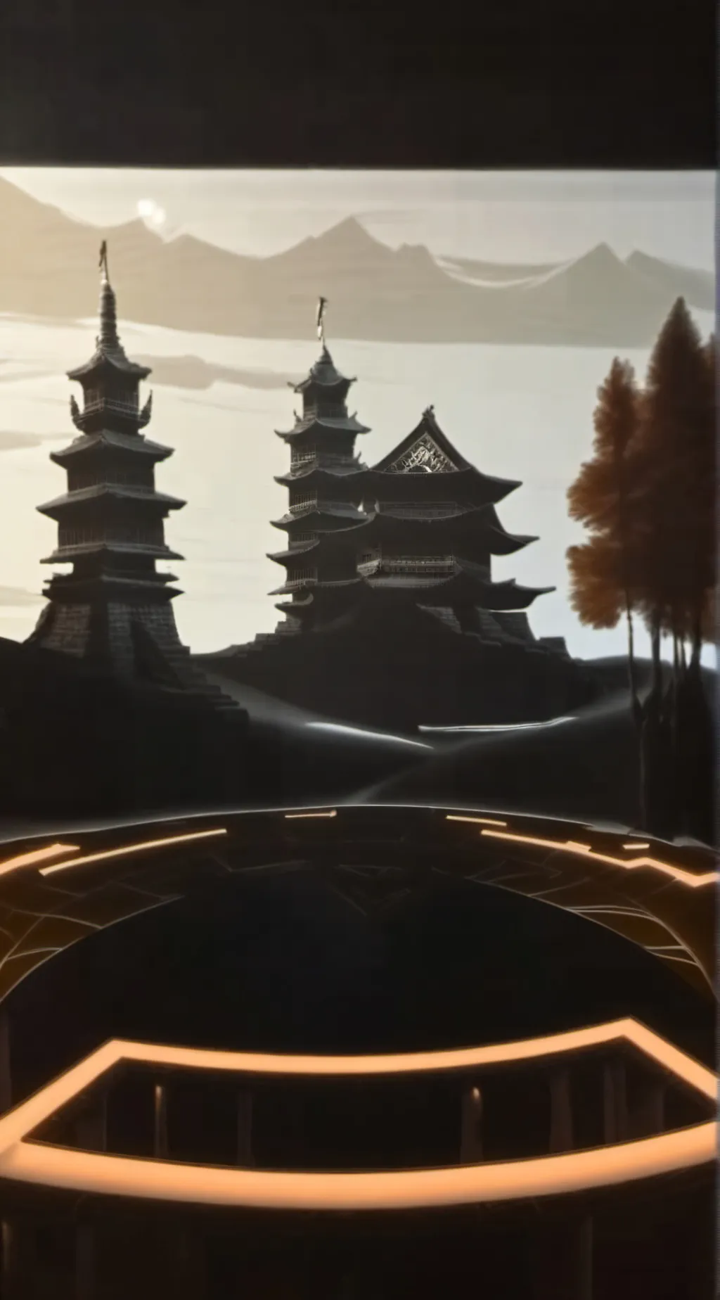 ai character: titan cameraman background