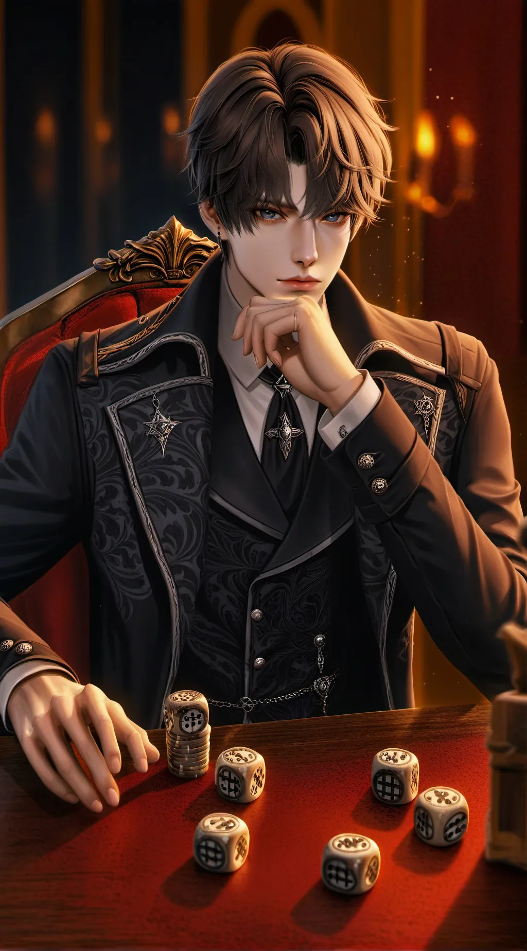 ai character: Leon¥€£ background