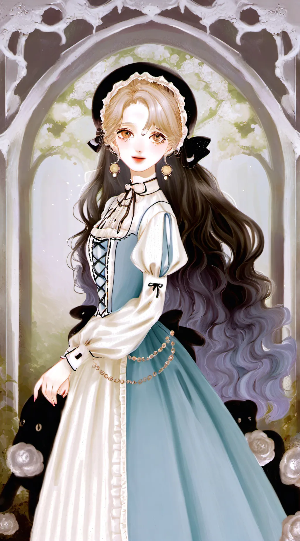 ai character: MHA frame background