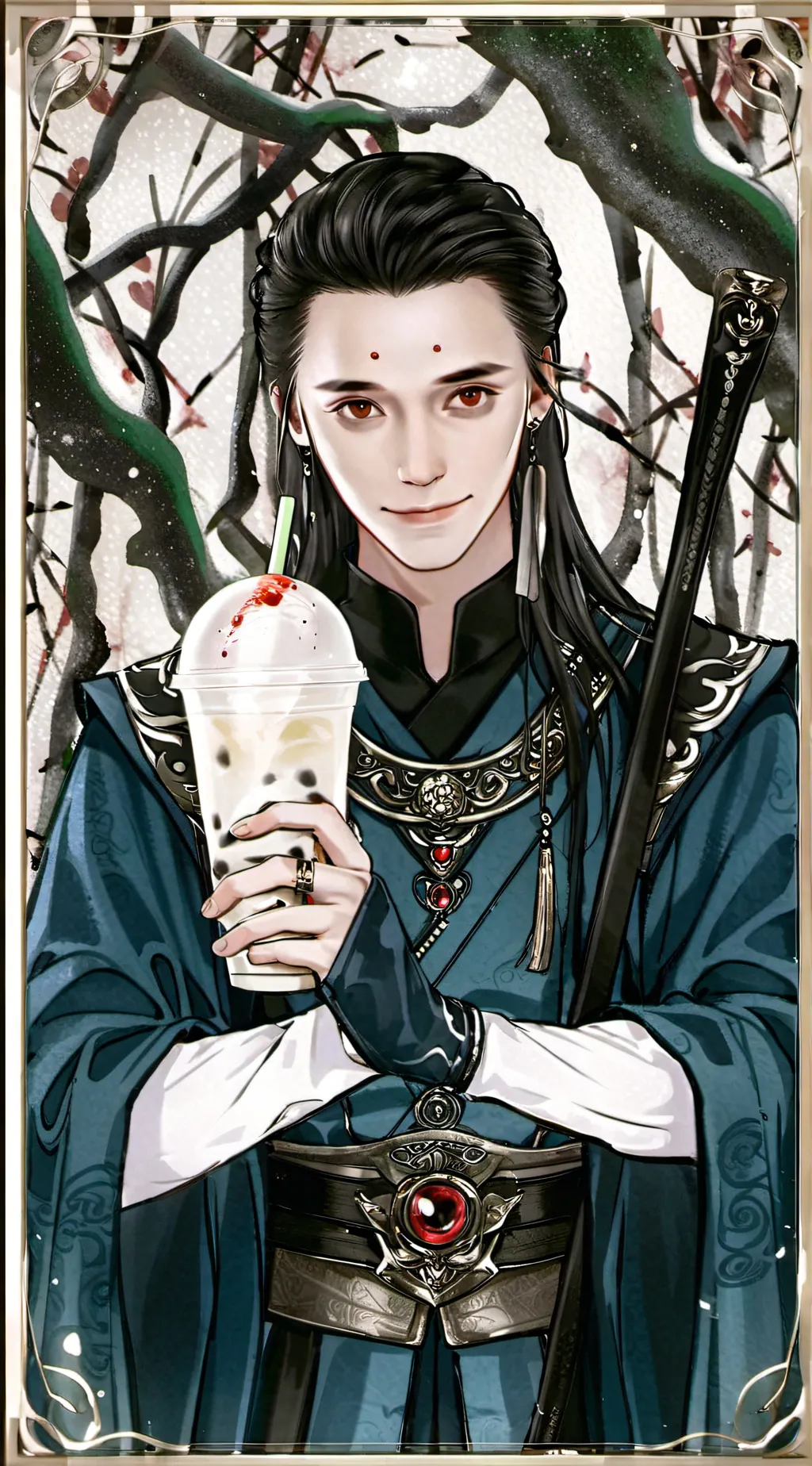 ai character: loki  background