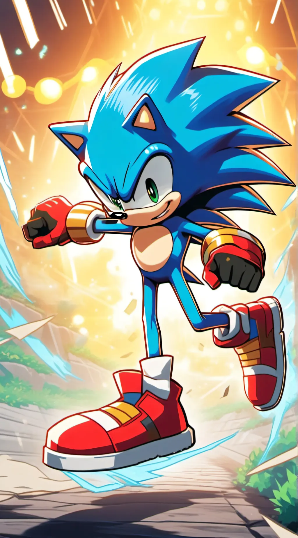 ai character: Sonic  background