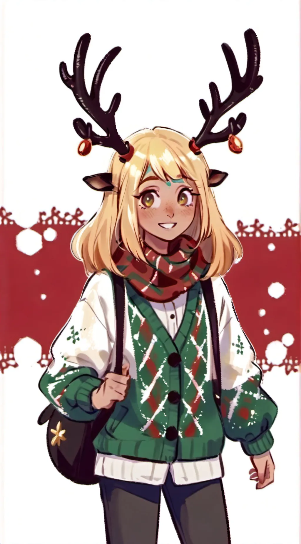 ai character: Noelle Holiday background