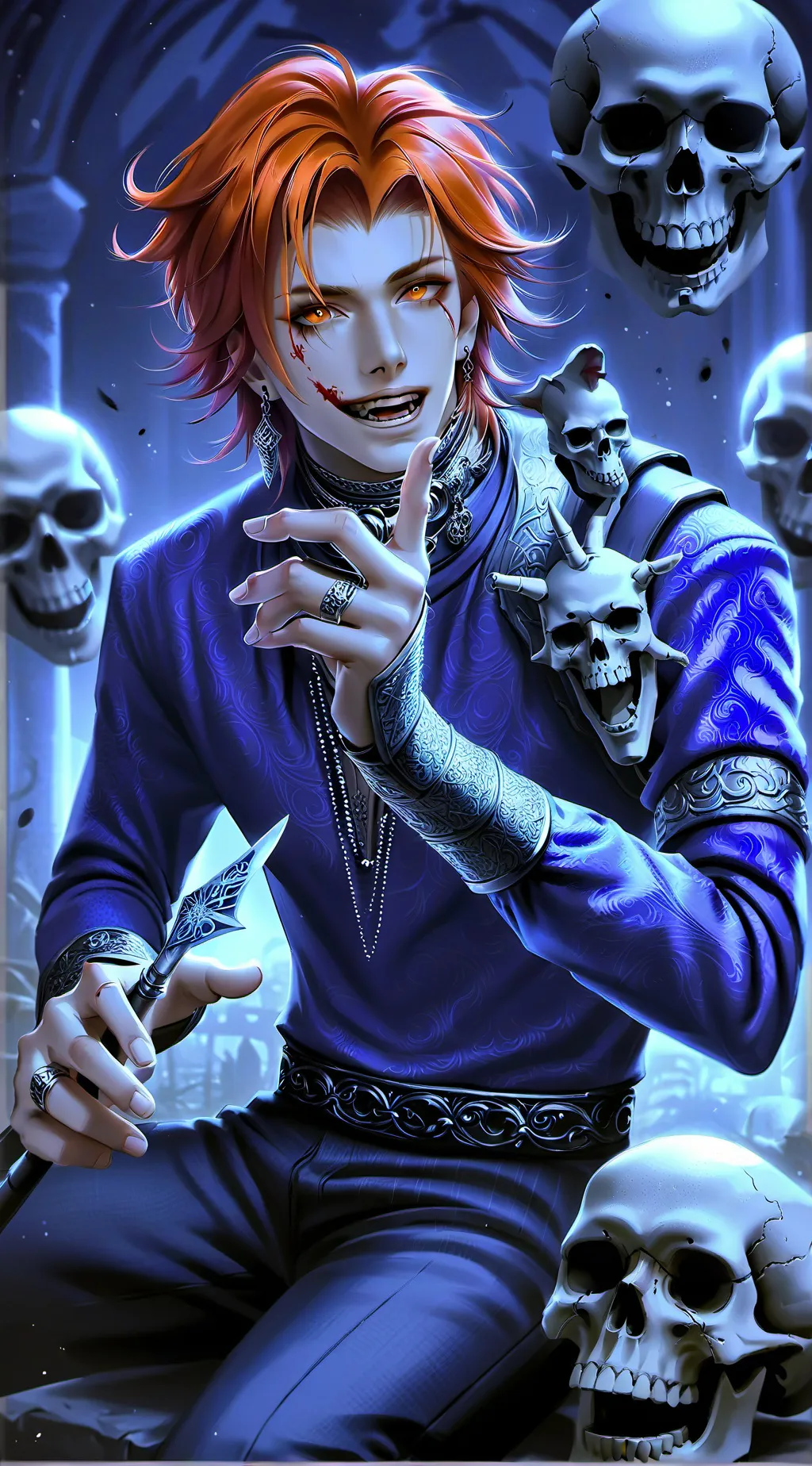 ai character: king of bones background