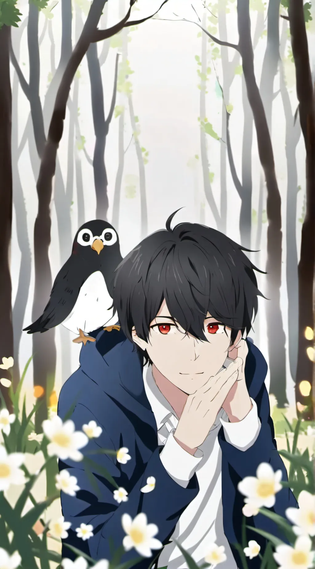 ai character: Jaxson  background