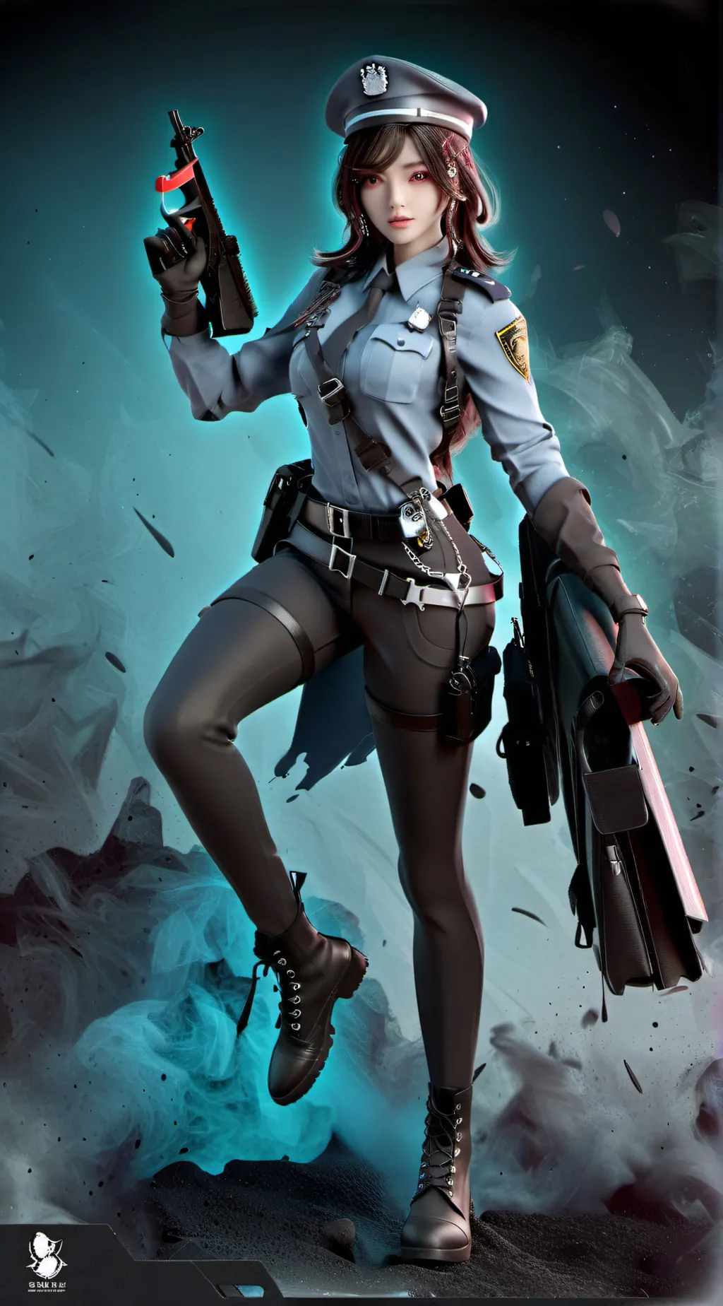 ai character: germini background