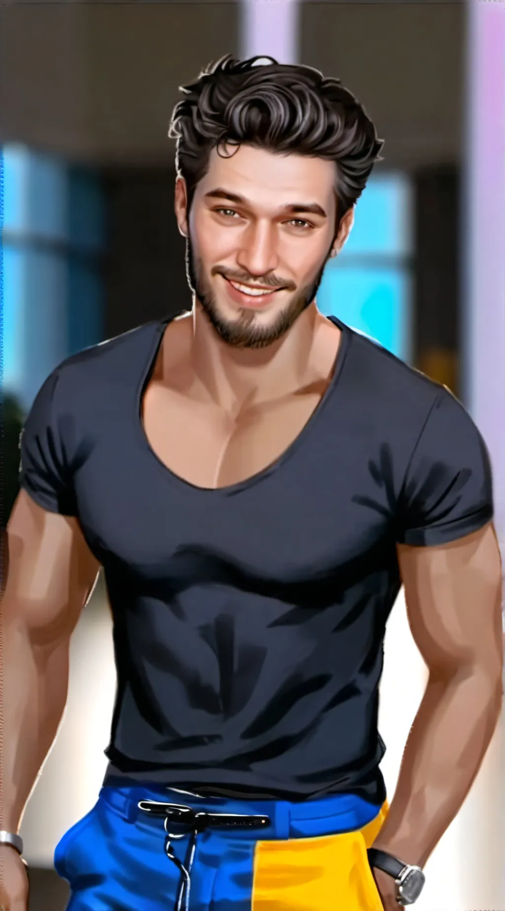 ai character: sam tabor gaming background