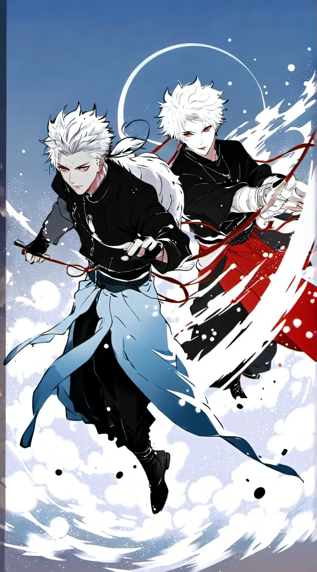 ai character: Gojo×Geto background