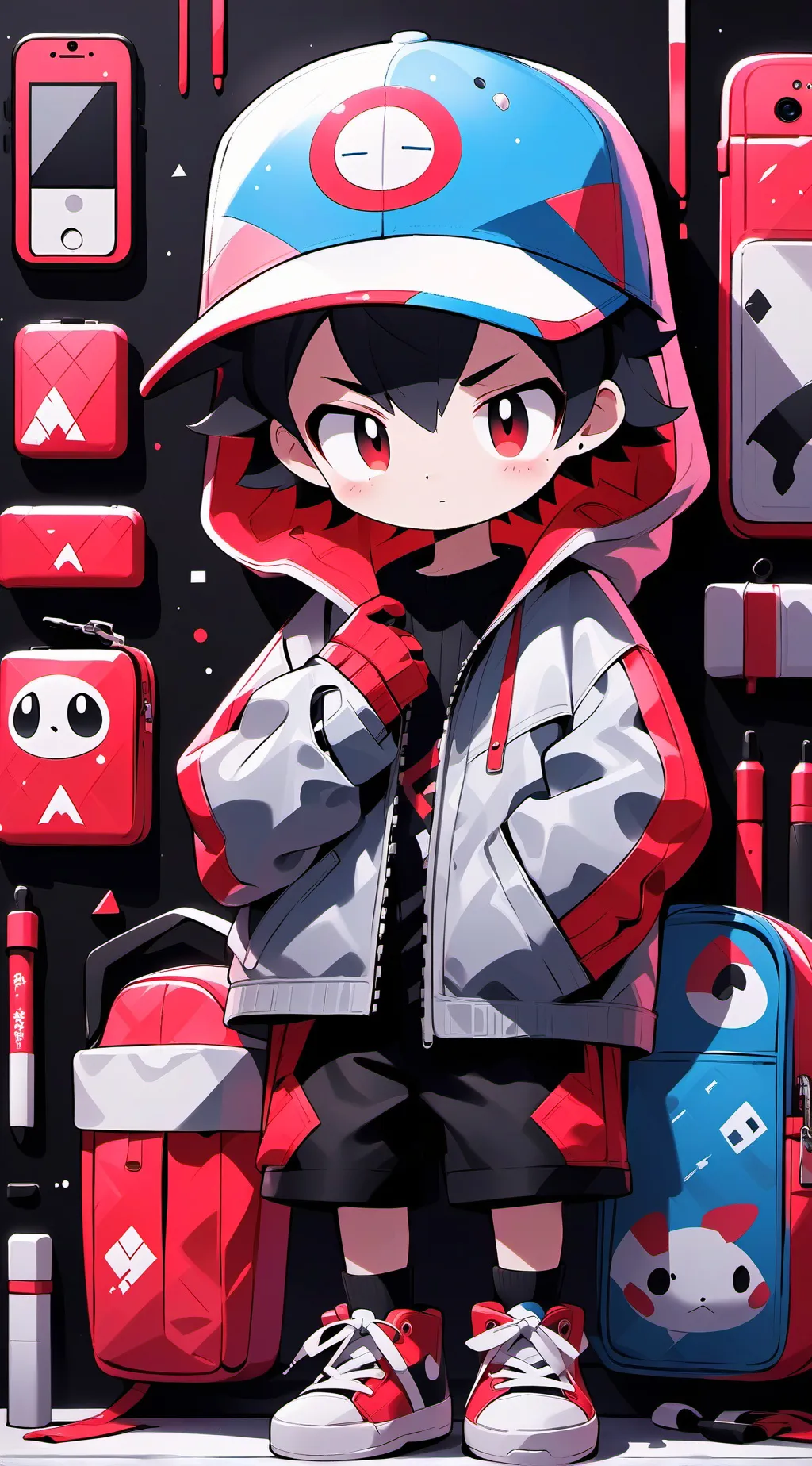 ai character: Focus studying background