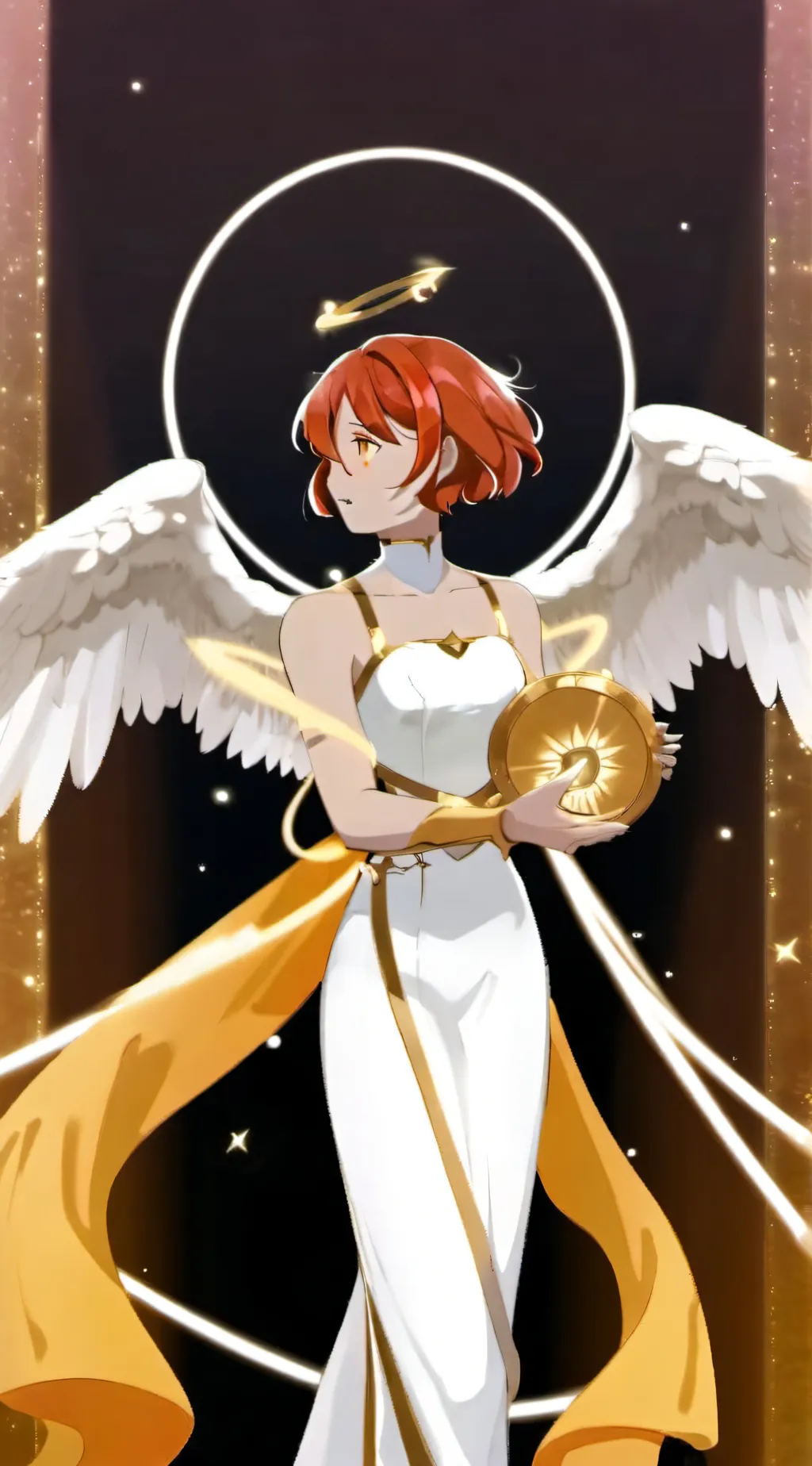 ai character: ANGELS  🆚 DEMONS background