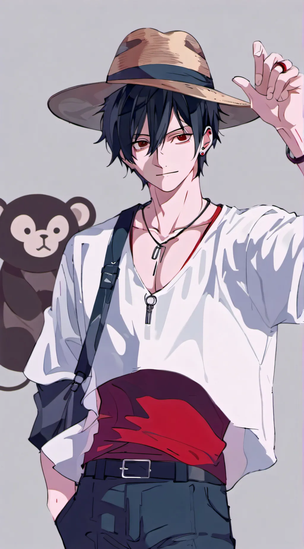 ai character: Monkey D. Luffy  background