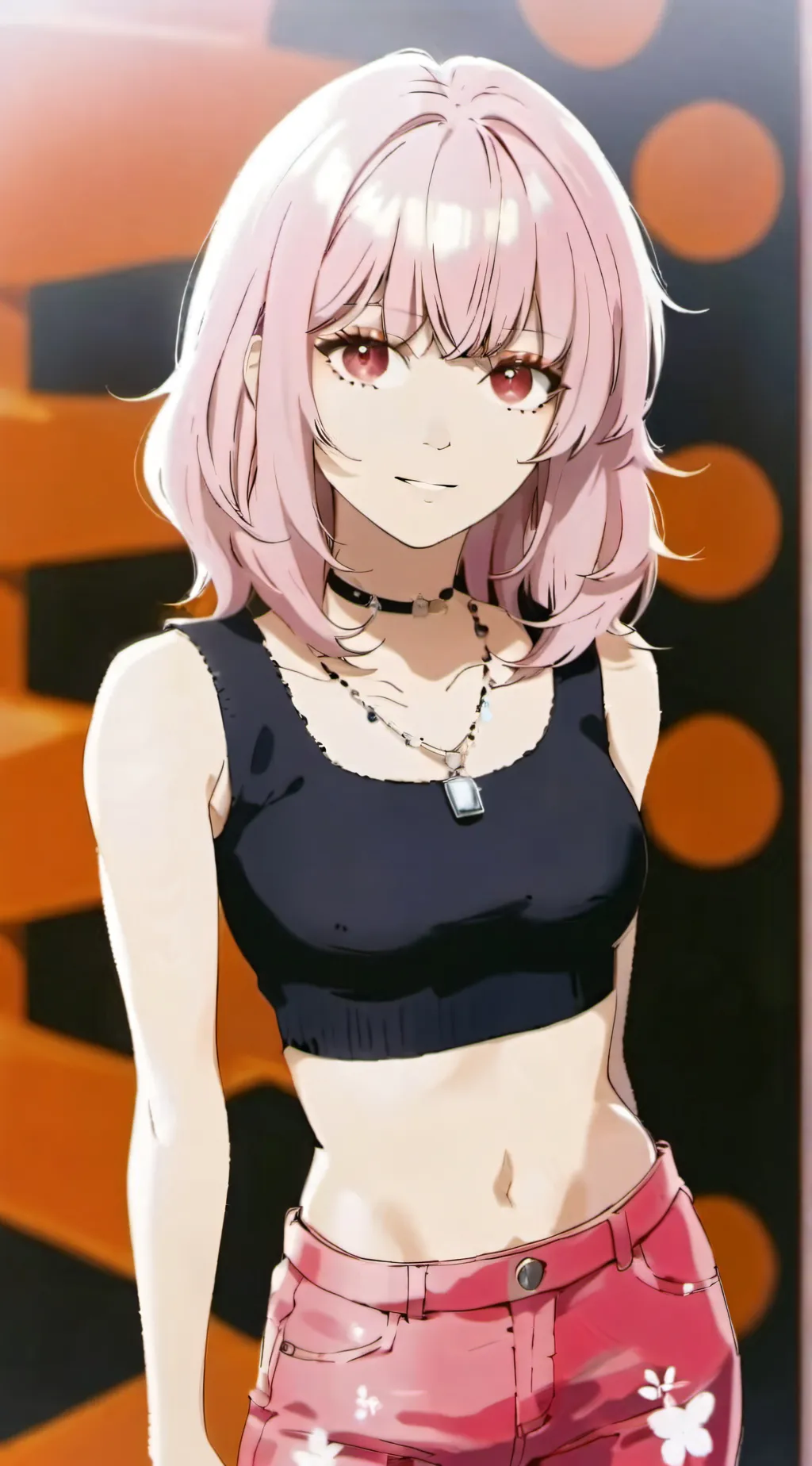 ai character: Amber background