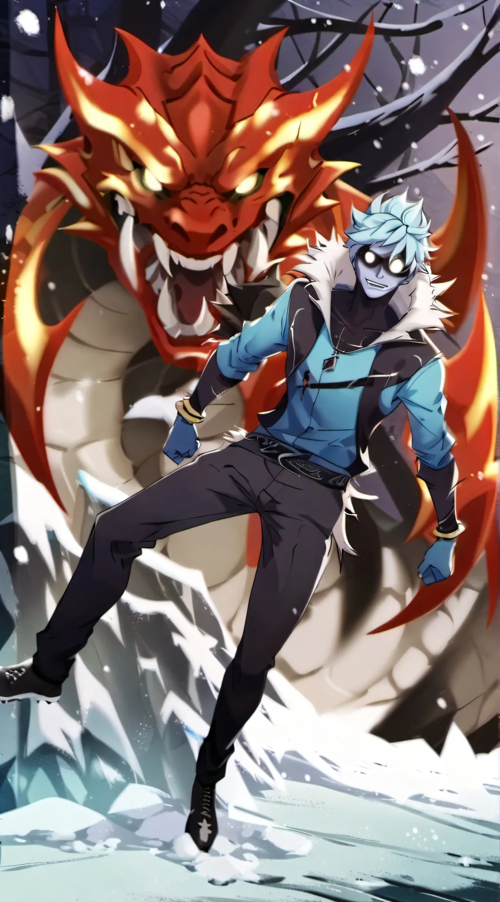 ai character: sub-zero background