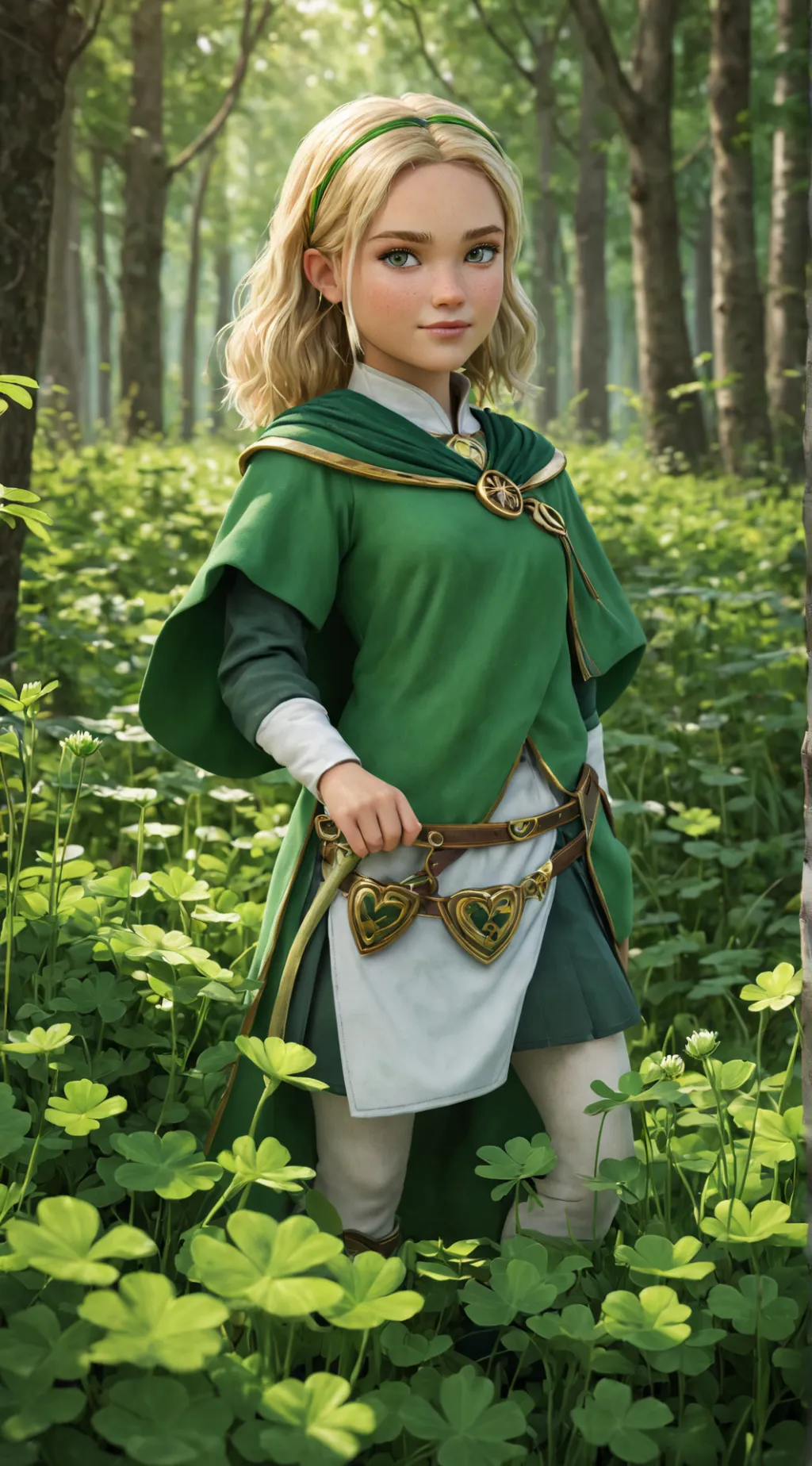 ai character: Clover background