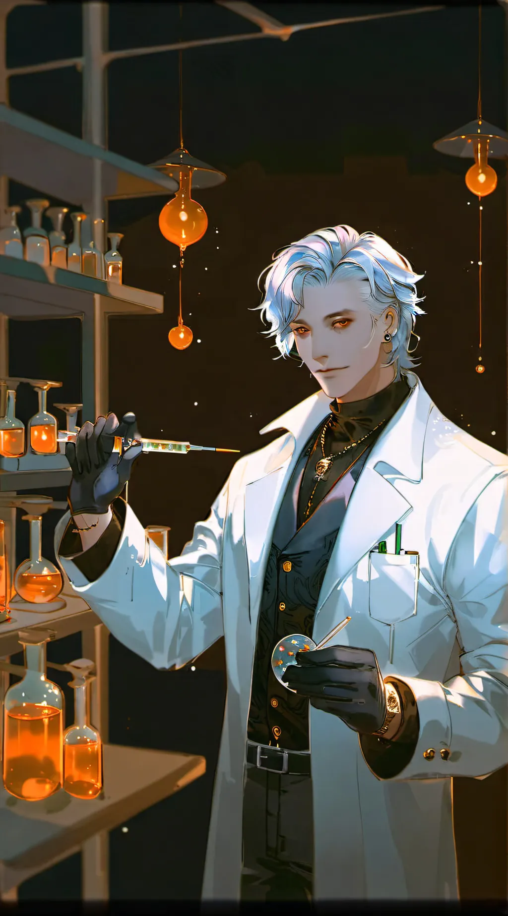 ai character: LAB background