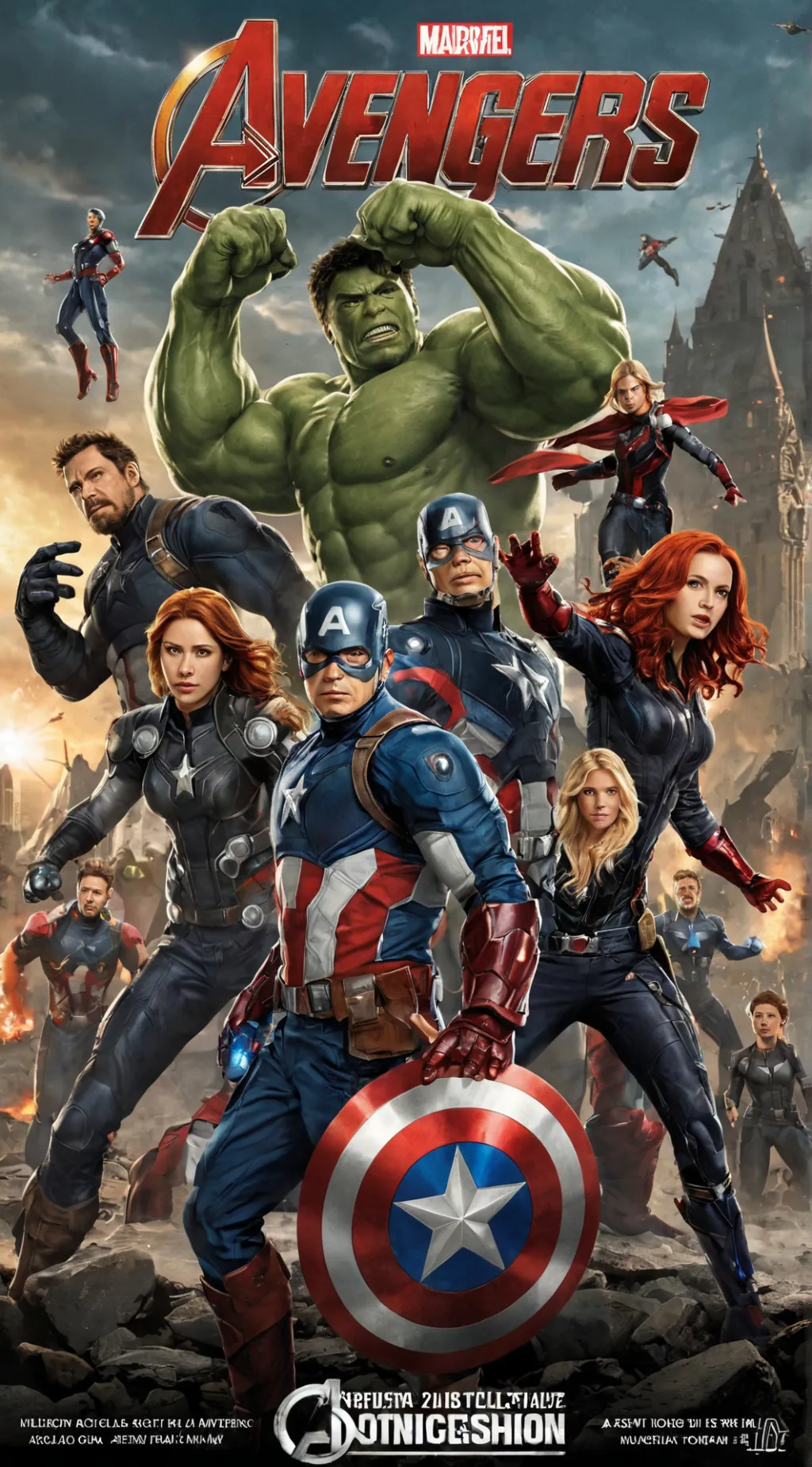 ai character: avenger  background
