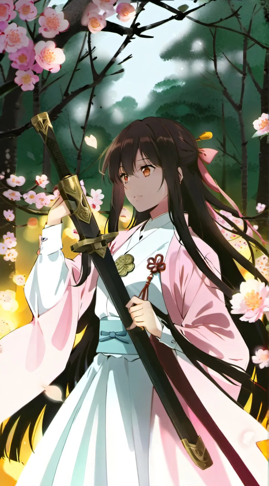 ai character: Blossom Tomioka  background