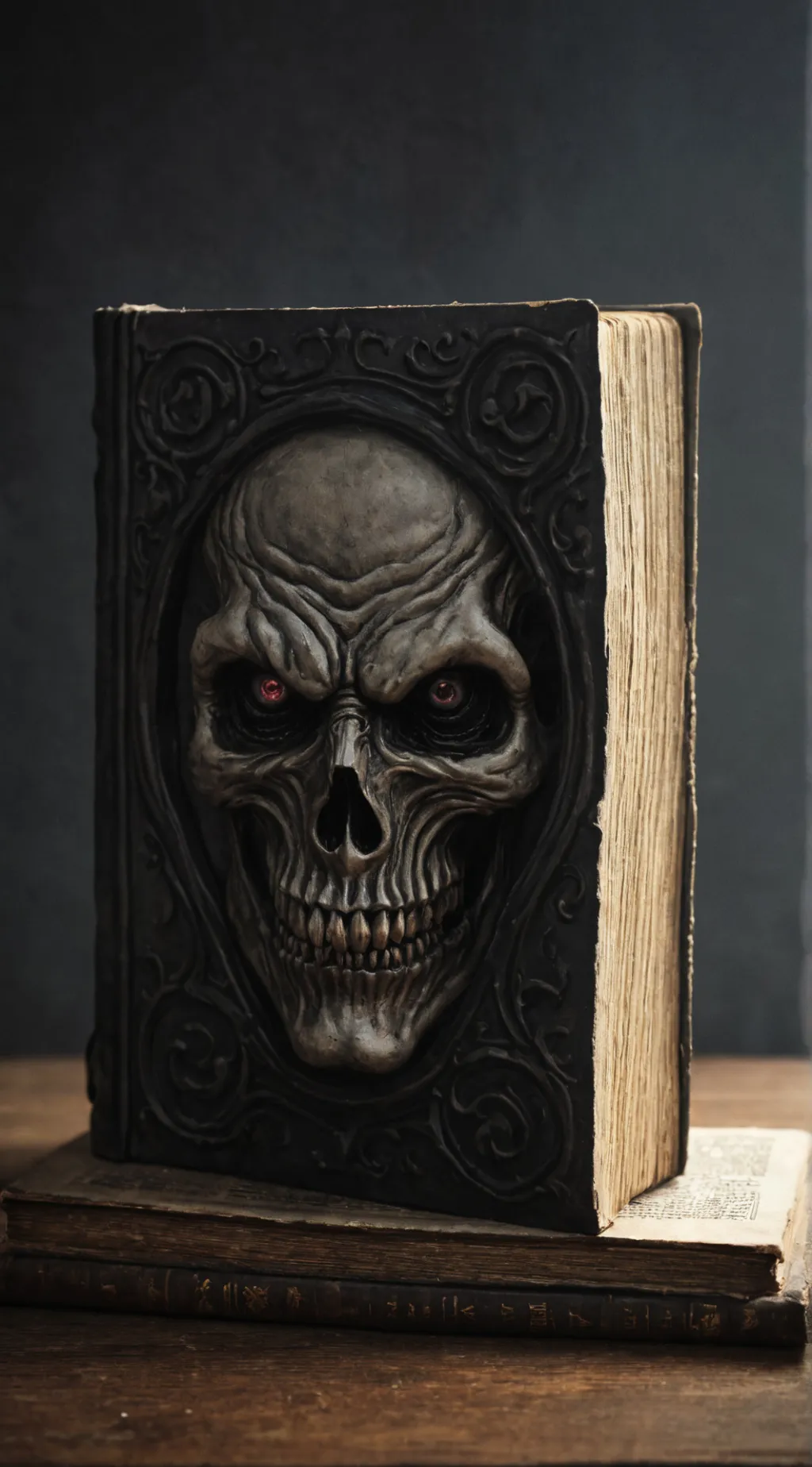 ai character: Dark Book  background