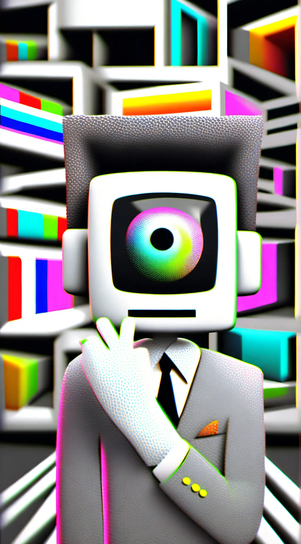 ai character: MR PUZZLES-mraiman background