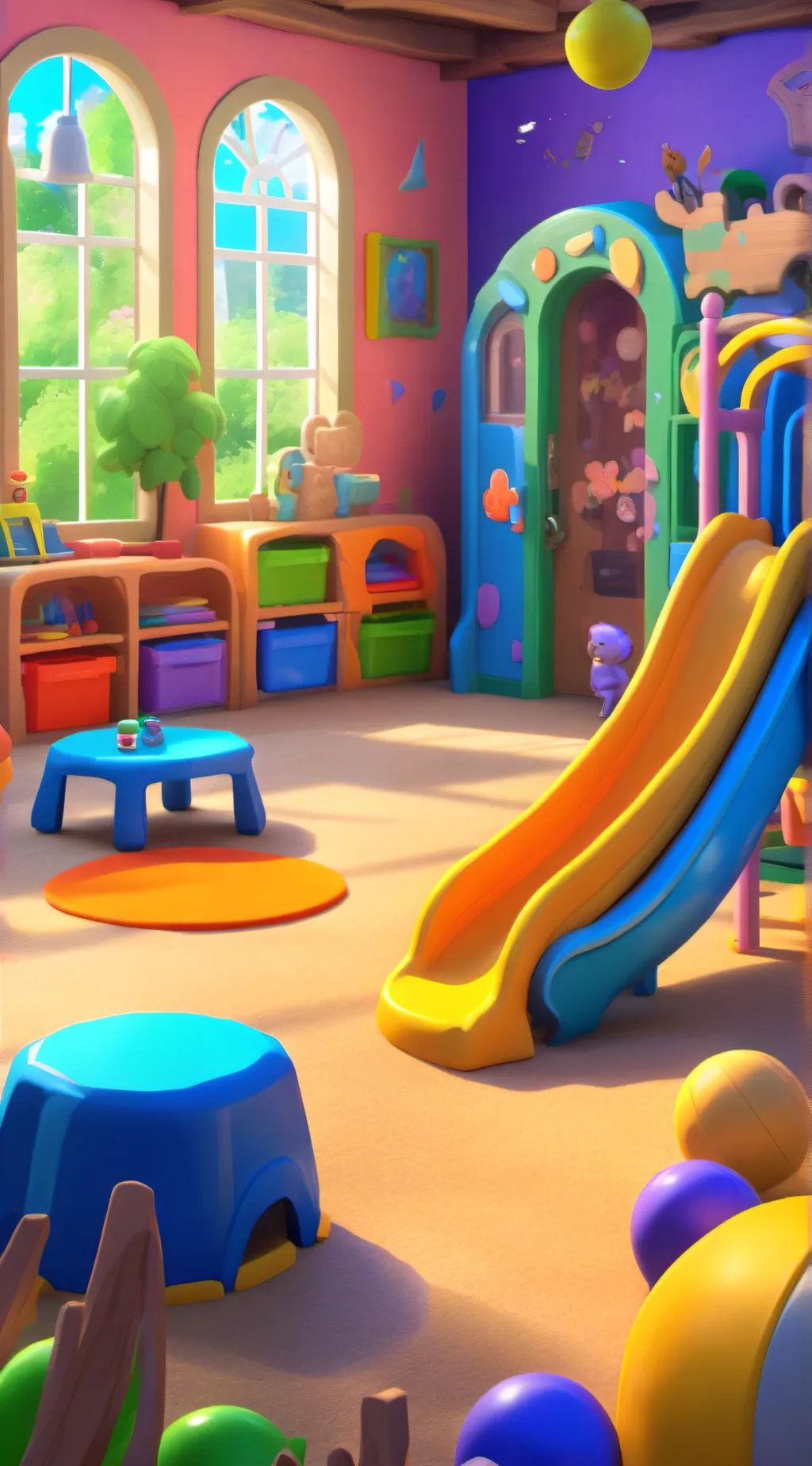 ai character: daycare 4 background