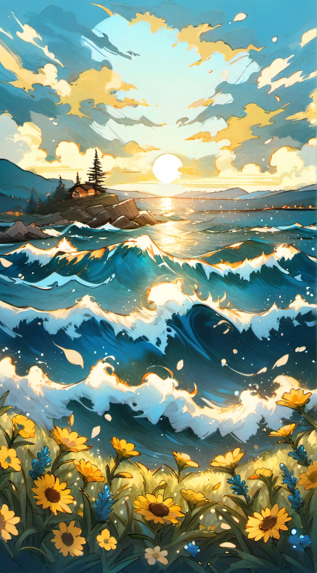 ai character: Kny x sun wukung background