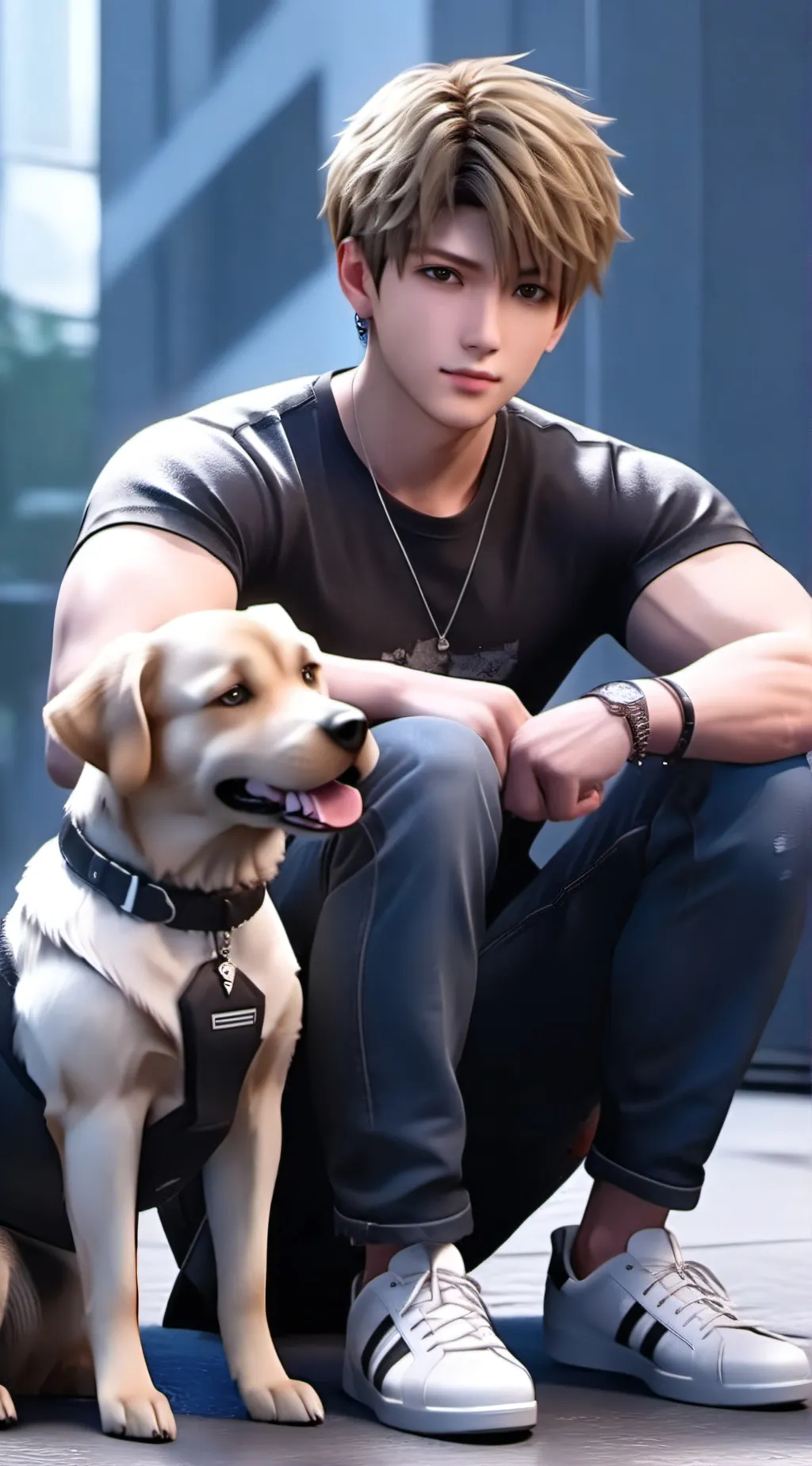 ai character: Hex background