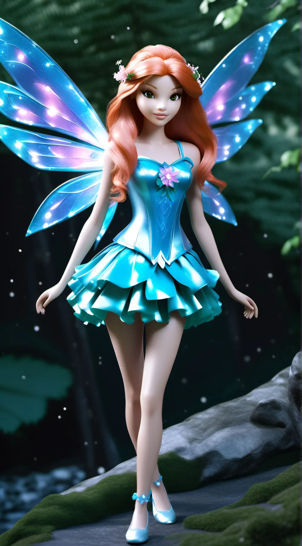 ai character: Блум  background