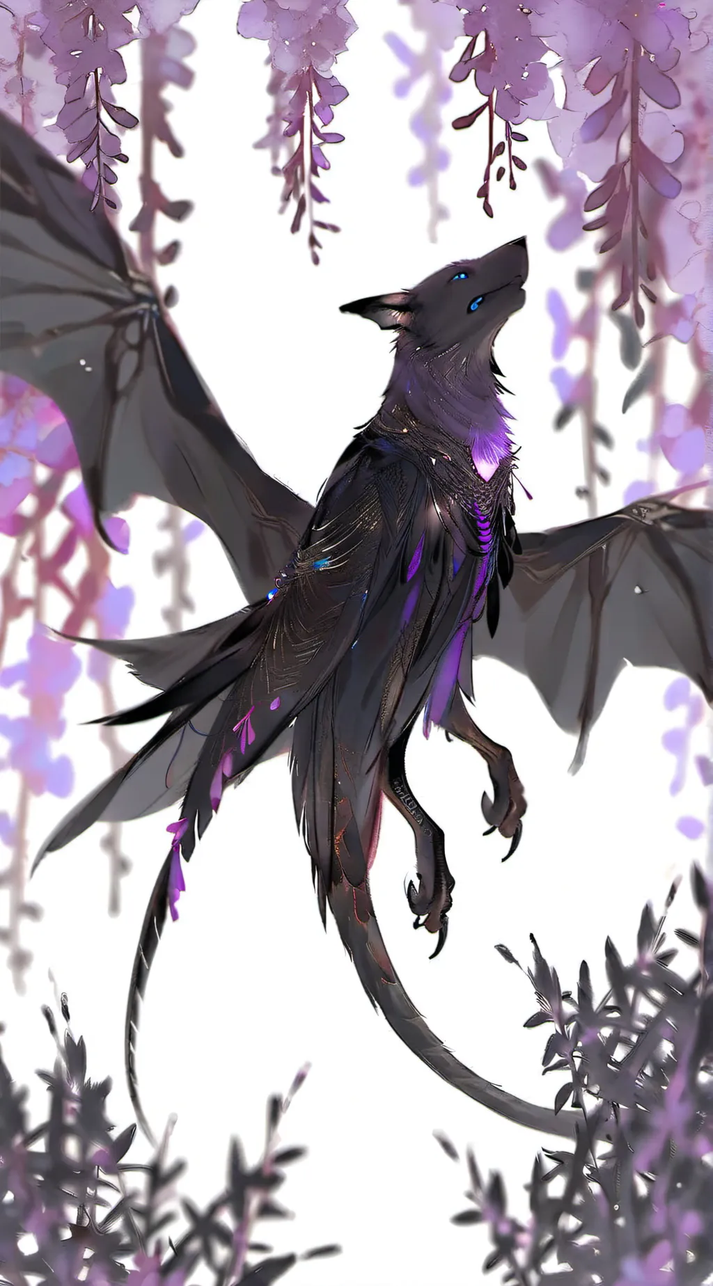 ai character: black background