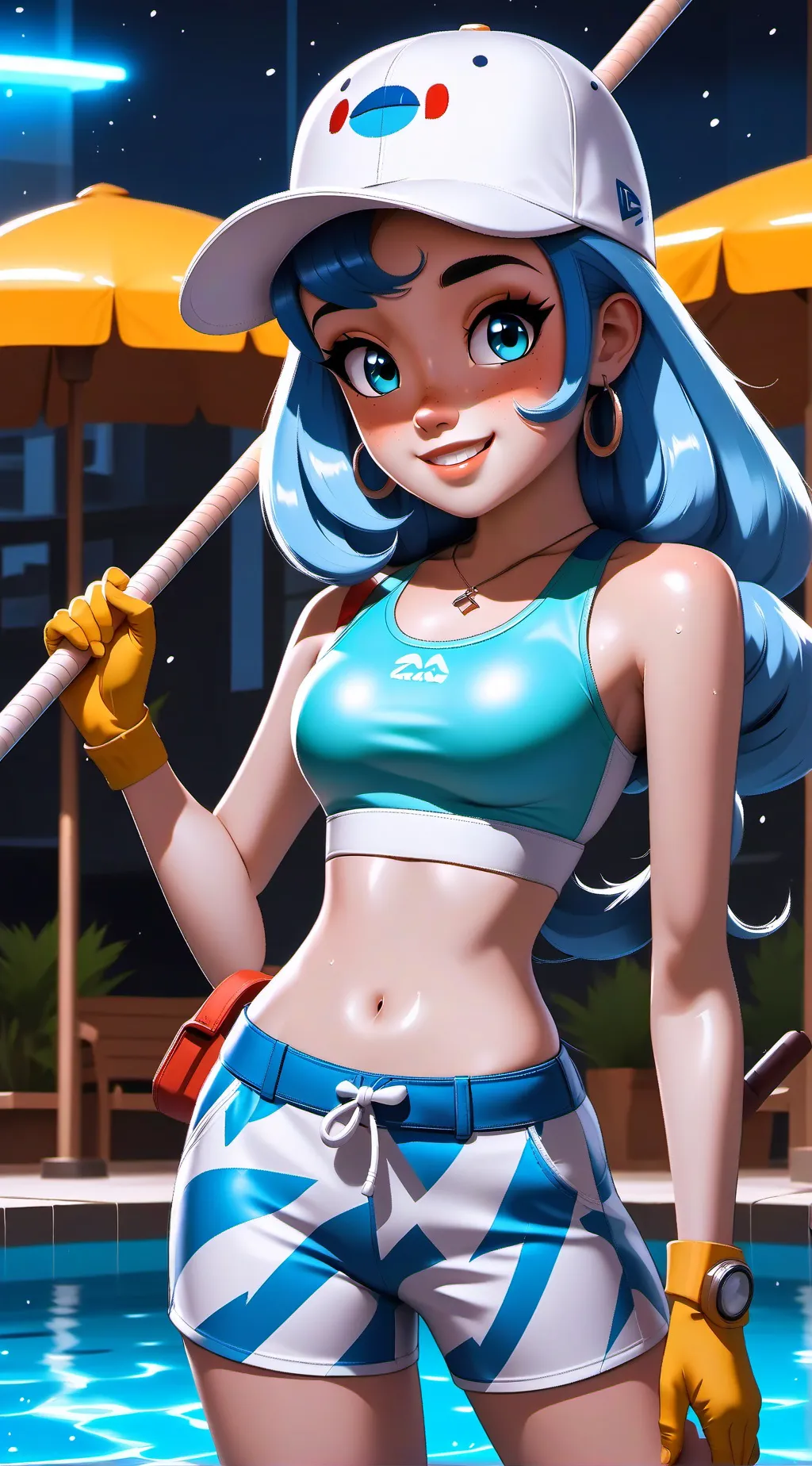 ai character: South park pool background