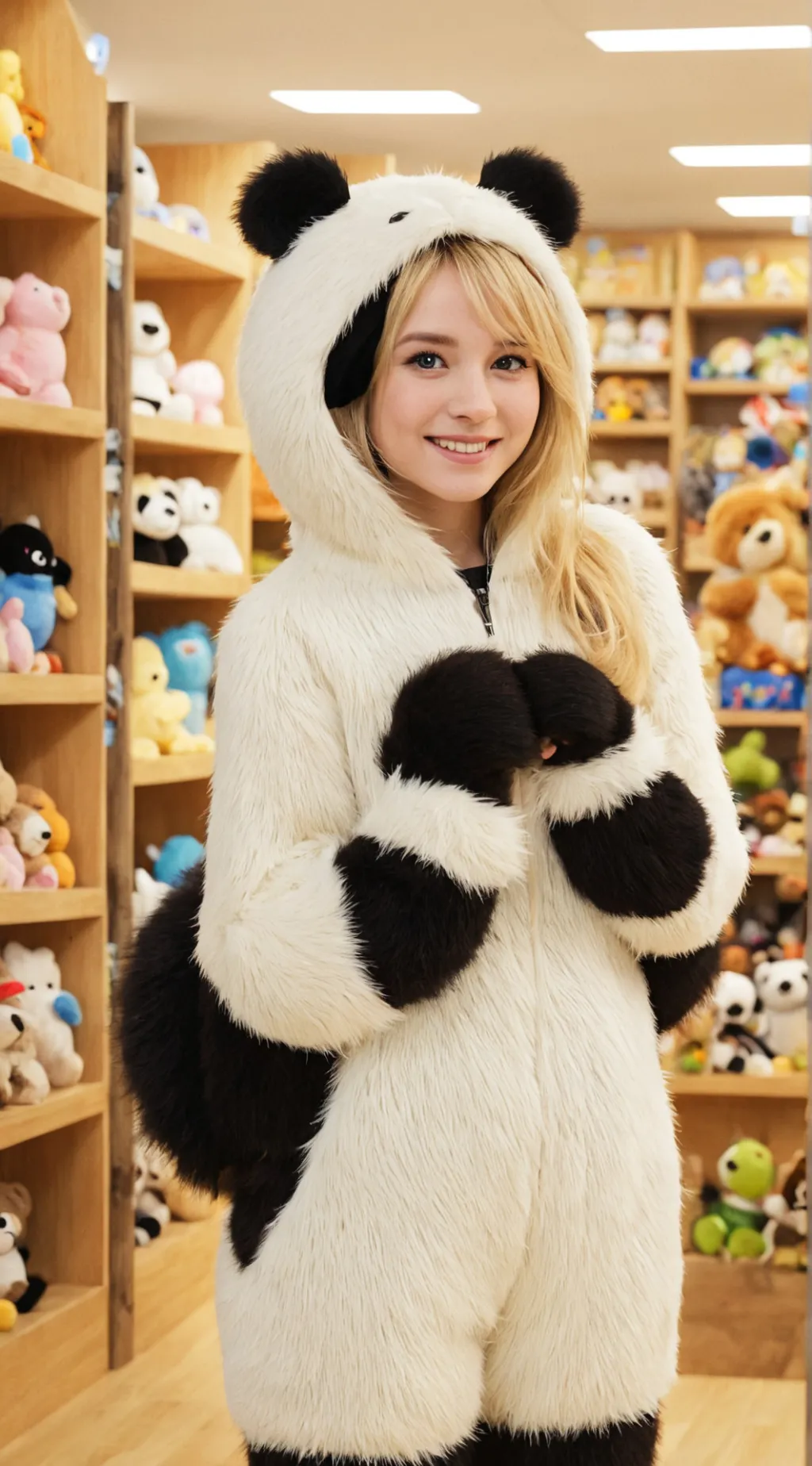 ai character: Nora the Panda  background
