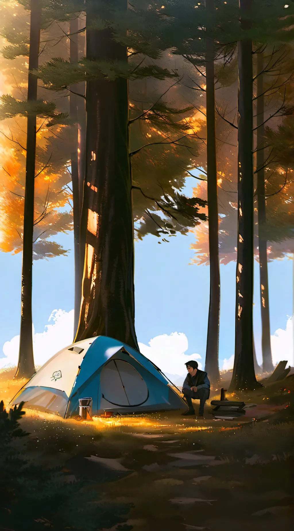 ai character: Camp Halfblood  background