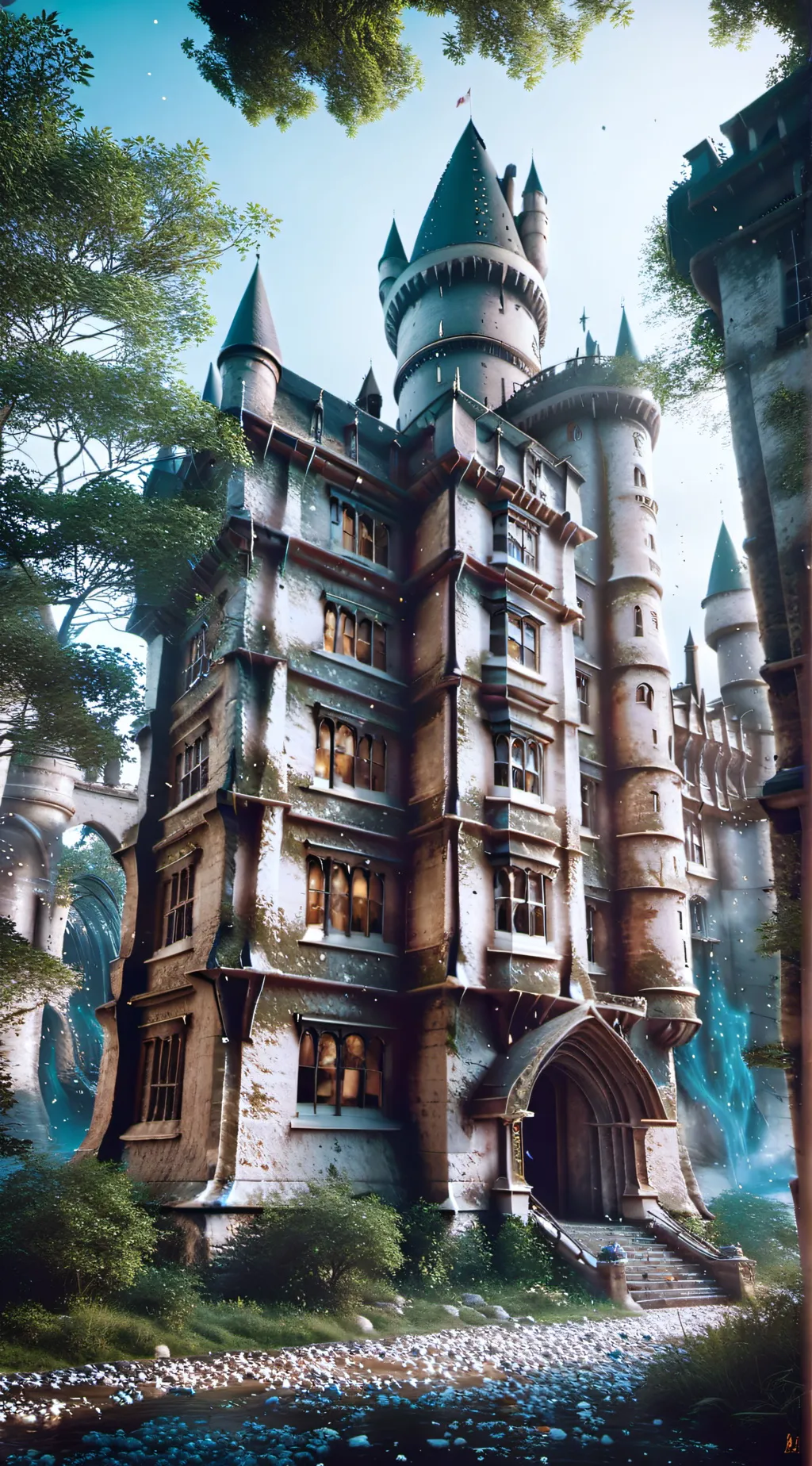 ai character: Hogwarts background