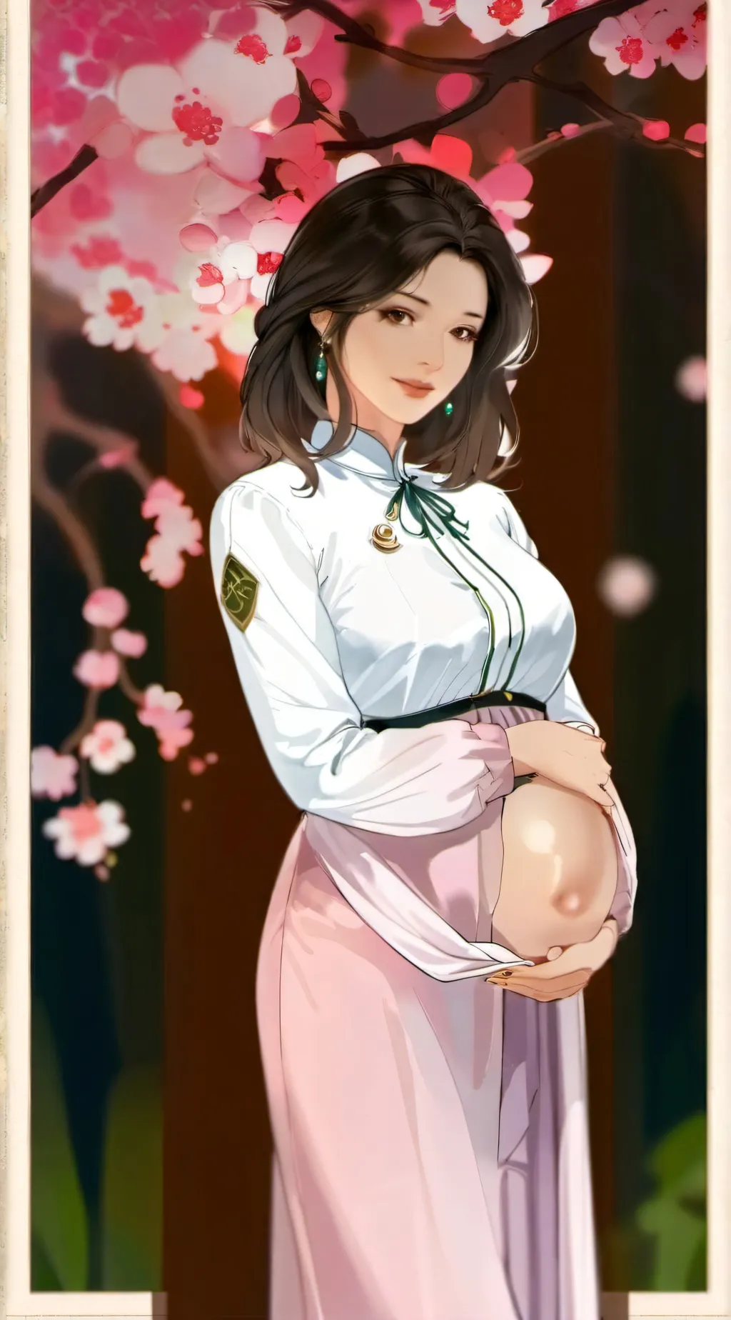 ai character: Preg demon slayer. background