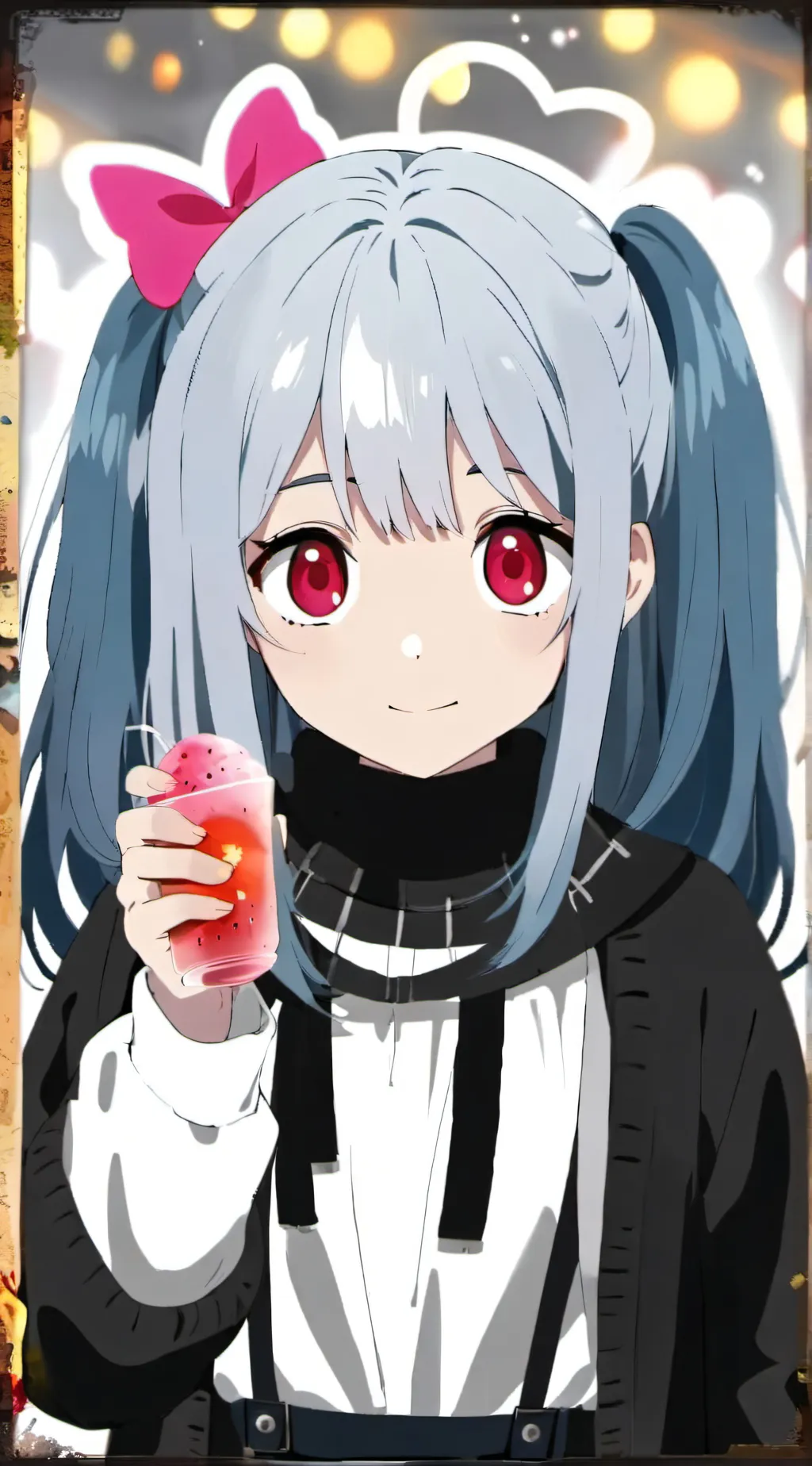 ai character: happy chat here background