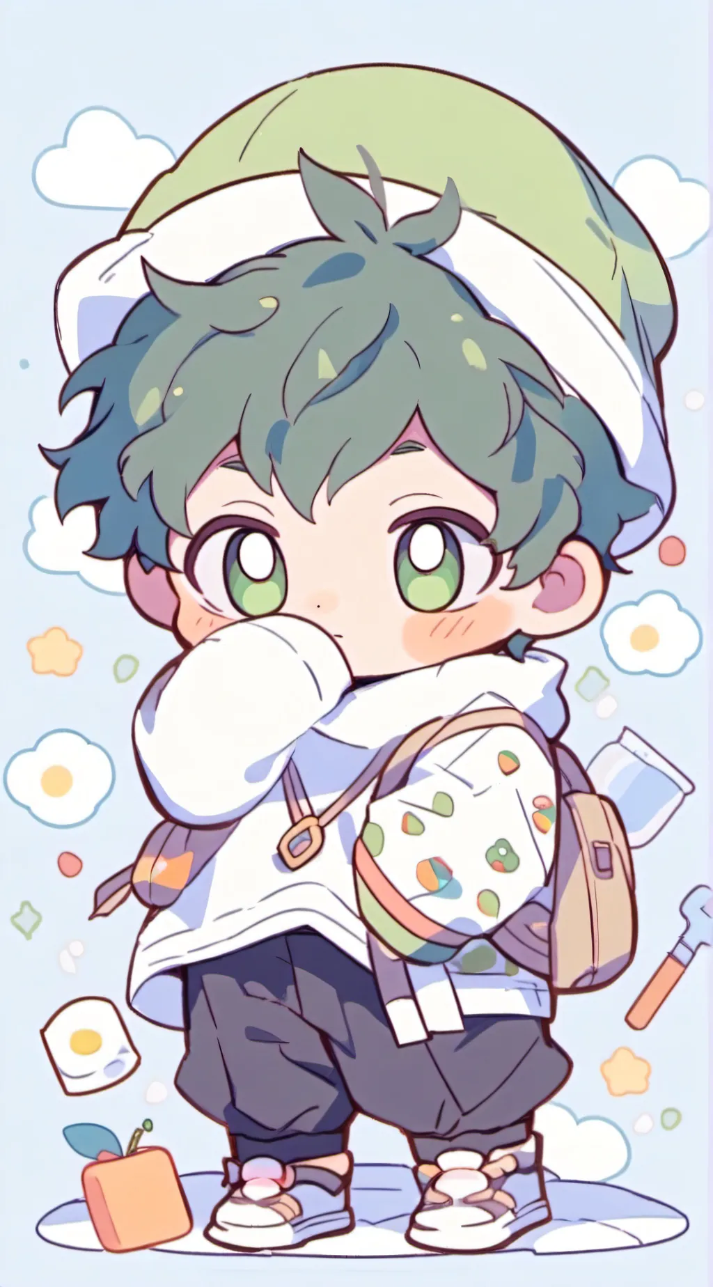 ai character: Baby Deku background