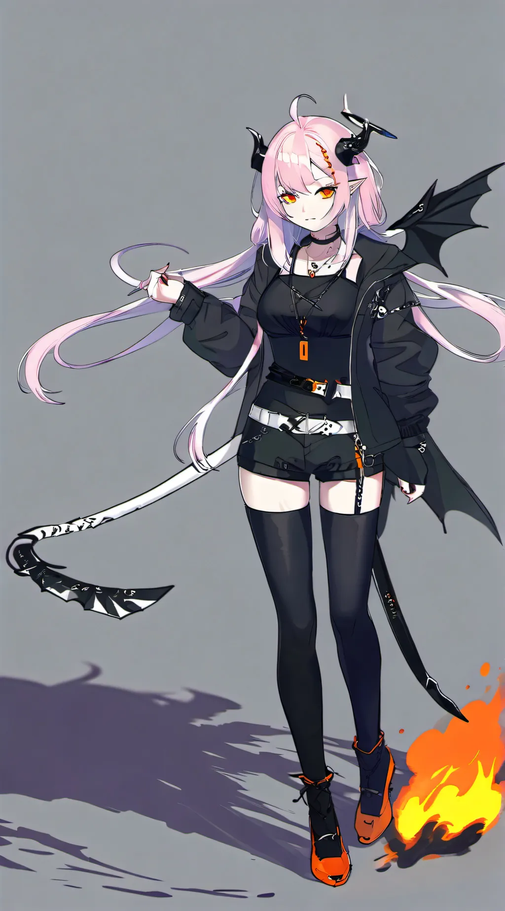ai character: Scarlet background