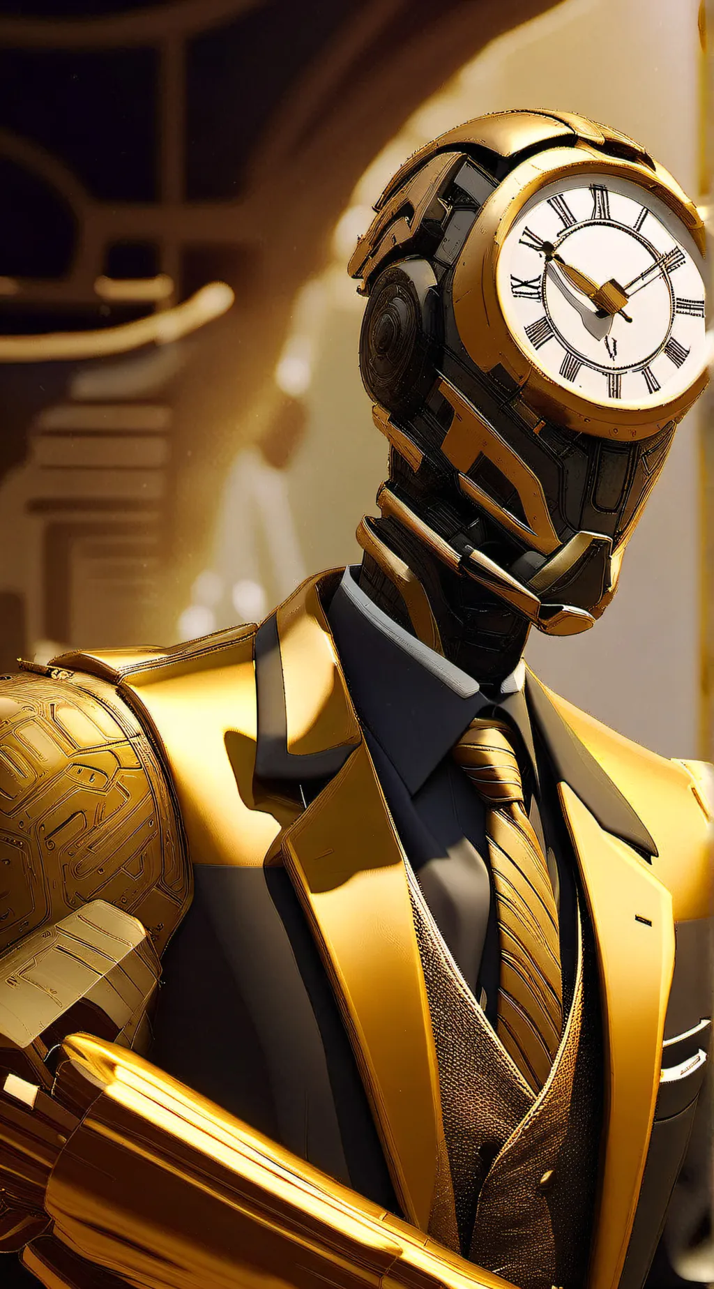 ai character: clockey background