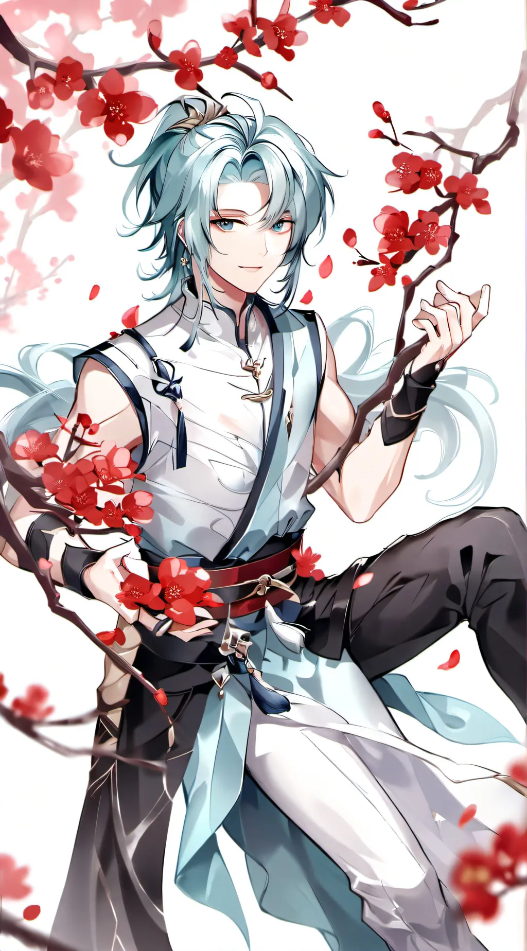 ai character: Aqua Magician  background