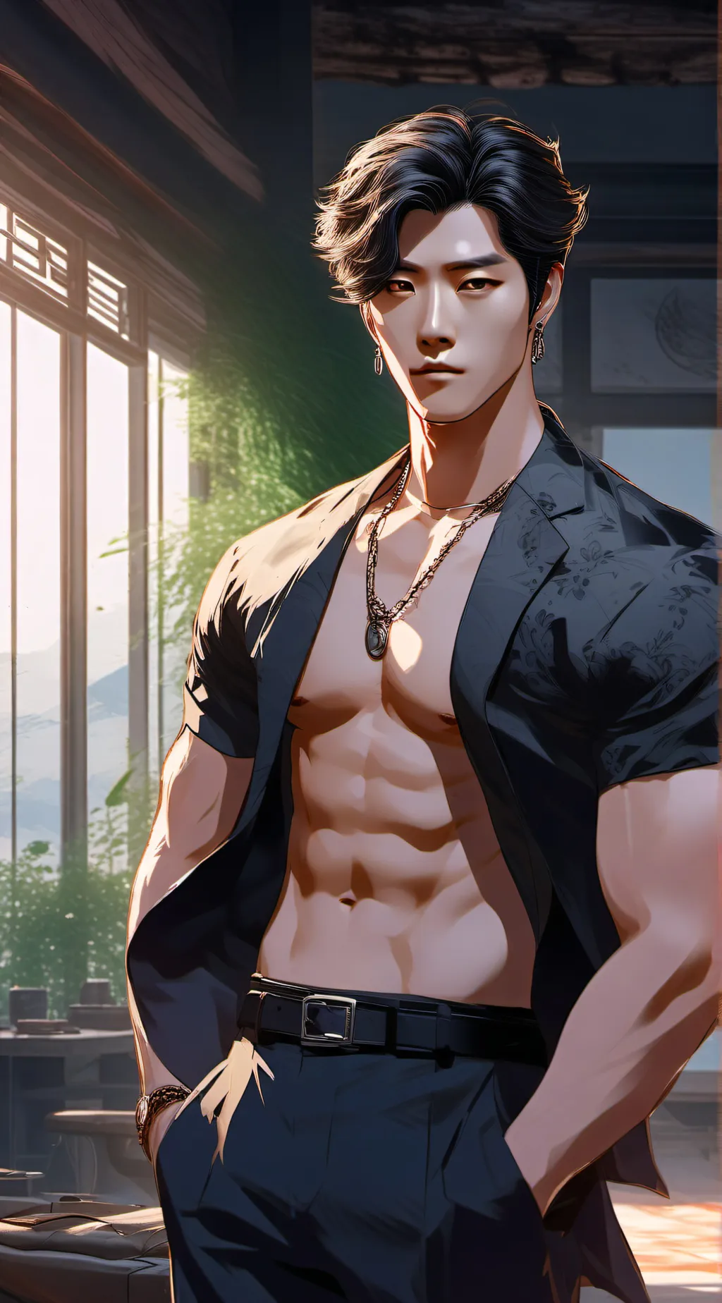 ai character: Leon Zhang background