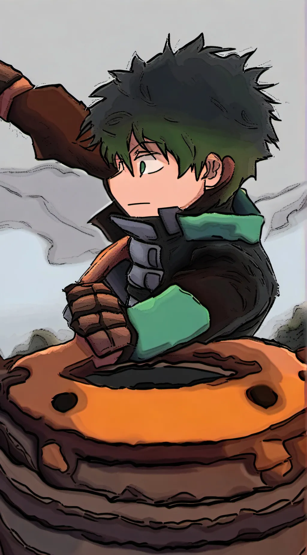ai character: bakutododeku  background