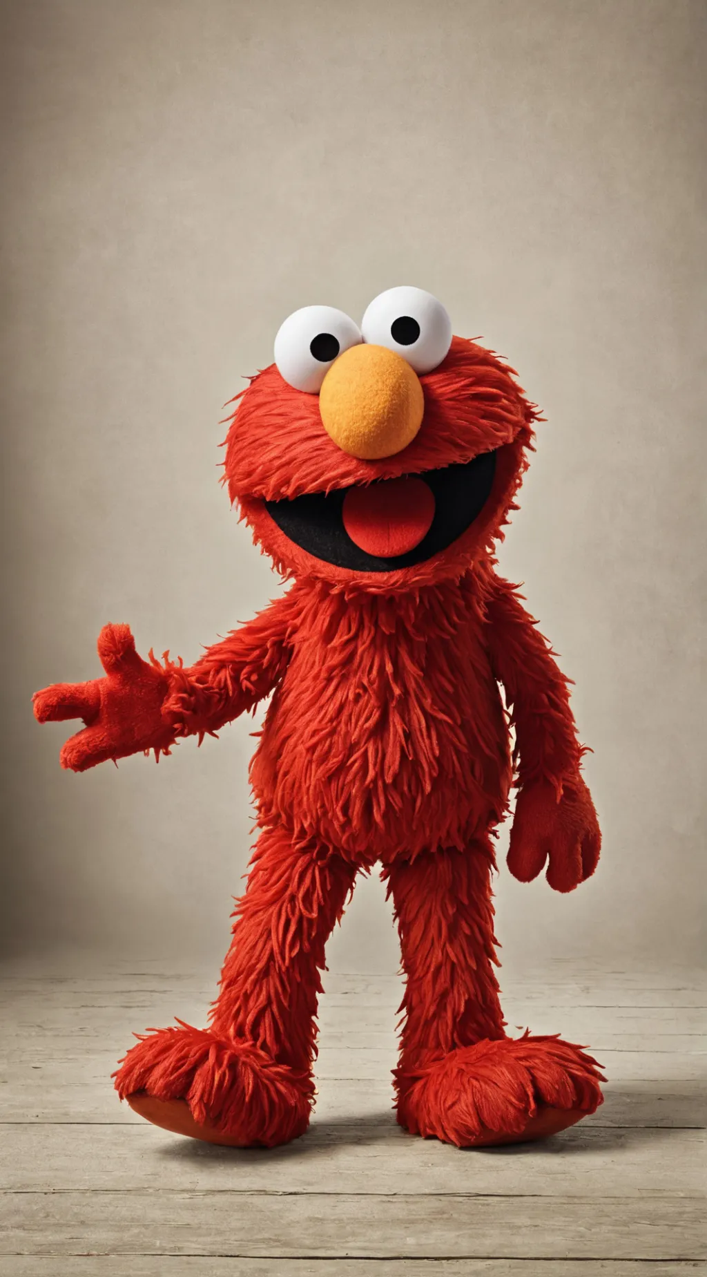 ai character: Elmo background