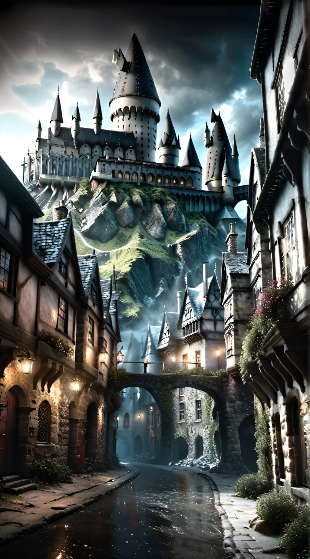 ai character: Hogwarts background