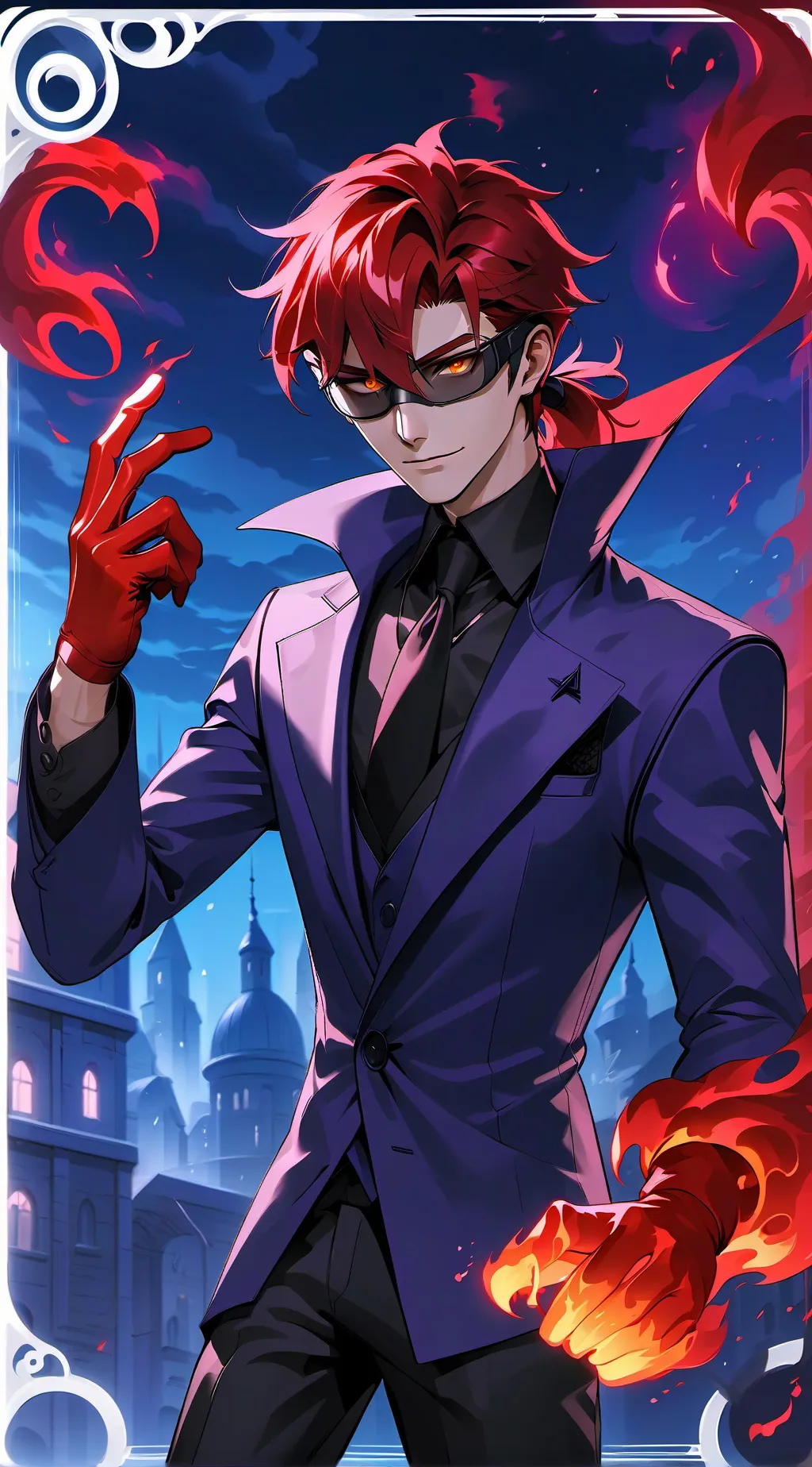 ai character: Phoenix  background