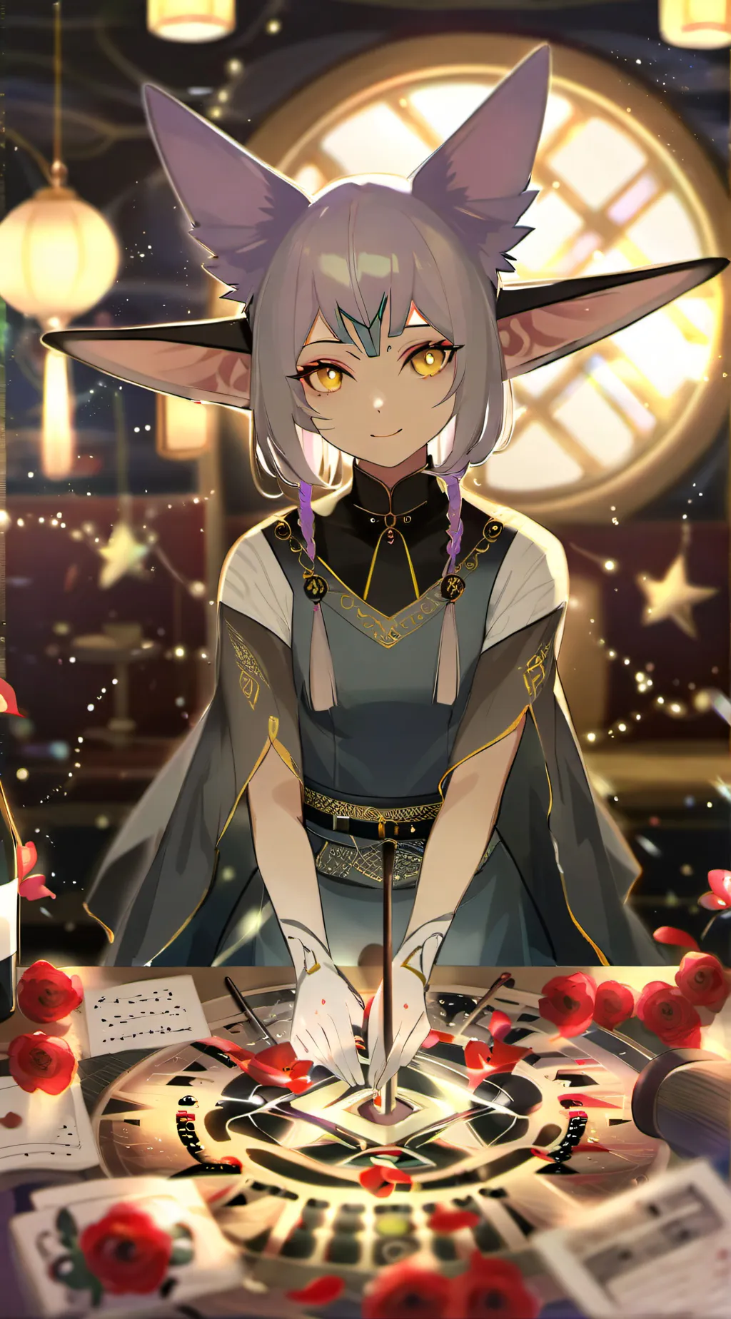ai character: Shima Rose  background