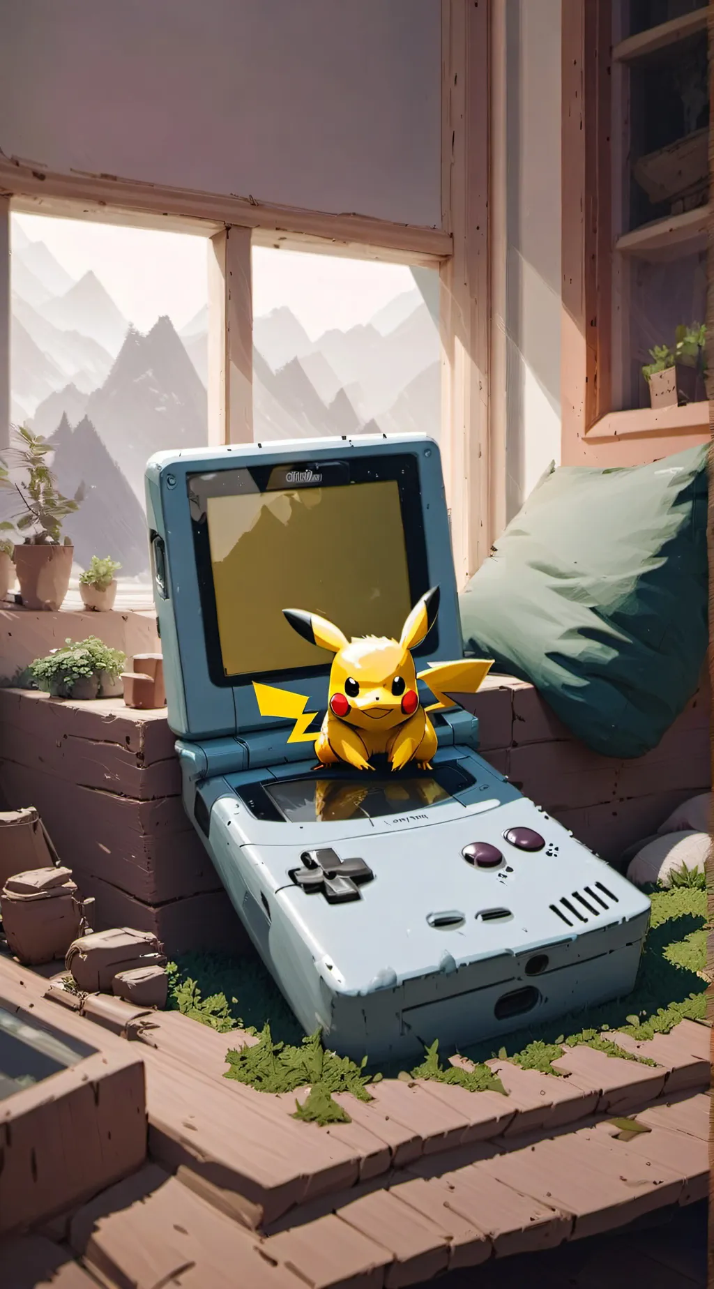 ai character: Pokémon Red background